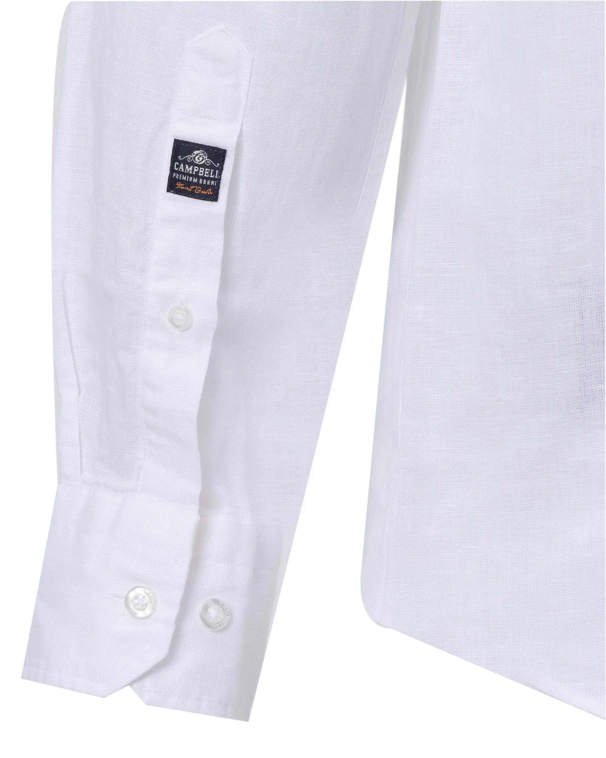 Campbell Overhemd LM Wit uni 073961-003-L