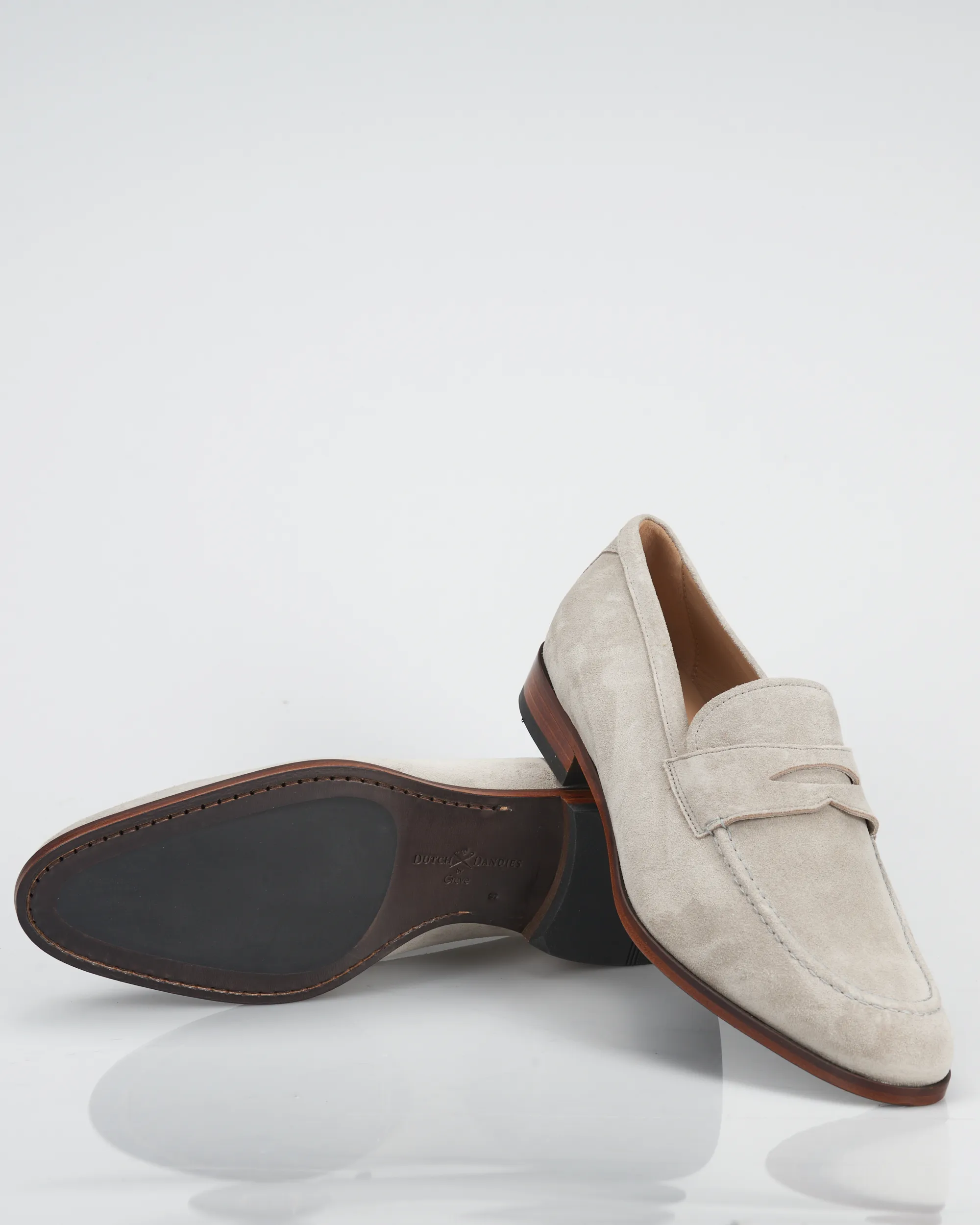 Dutch Dandies x Greve Nerano Loafers Grijsbeige 075354-003-10