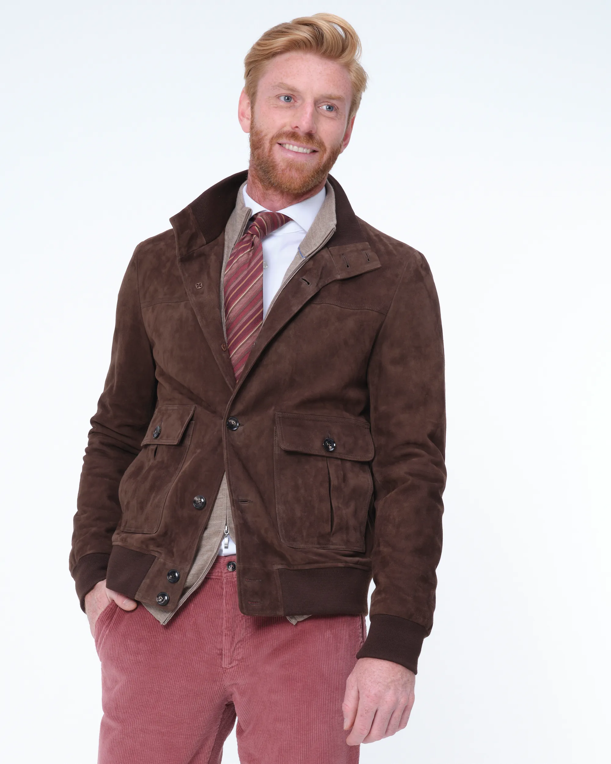 Dutch Dandies Videnza Leren Jas Donkerbruin uni 076485-002-46