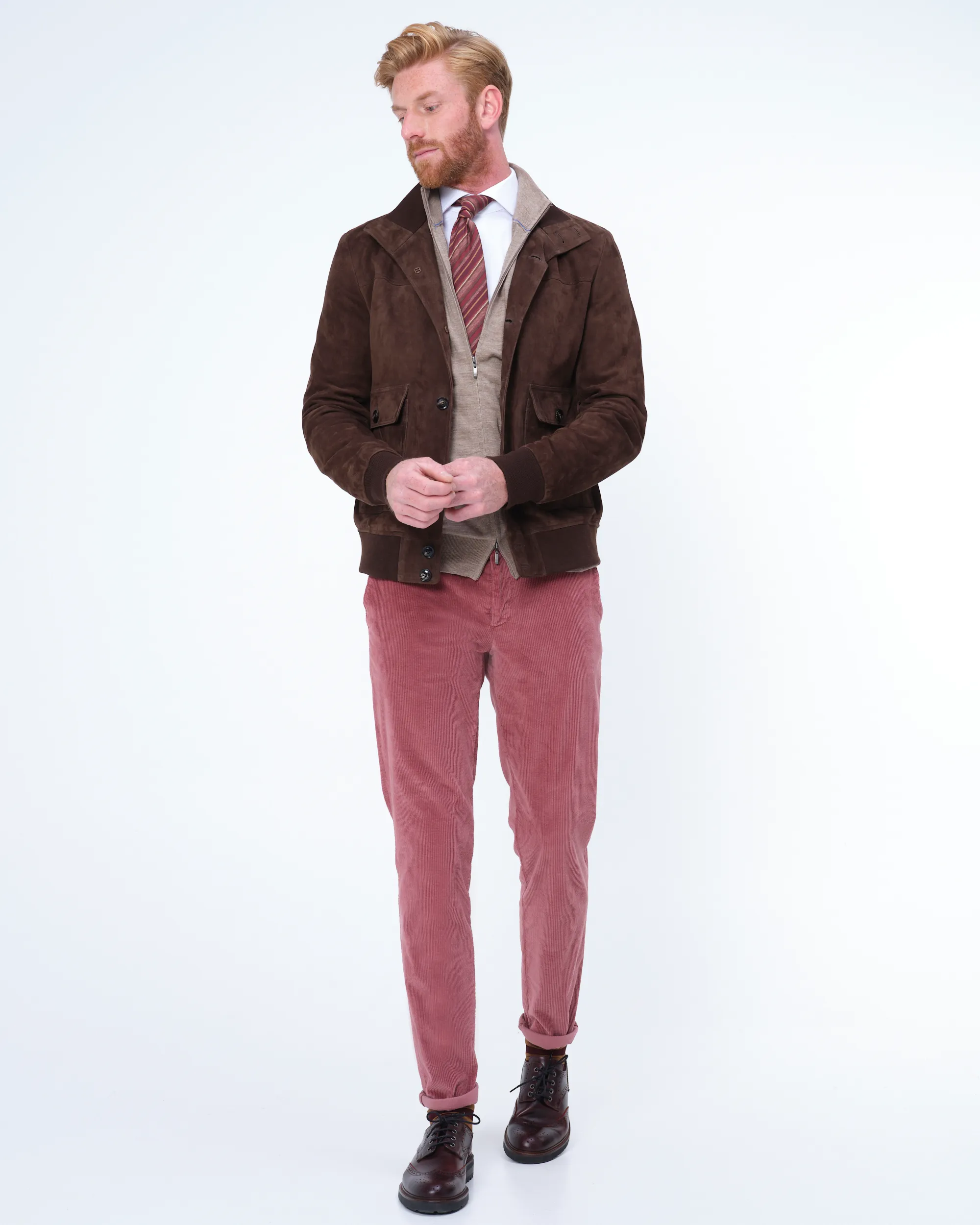 Dutch Dandies Videnza Leren Jas Donkerbruin uni 076485-002-46