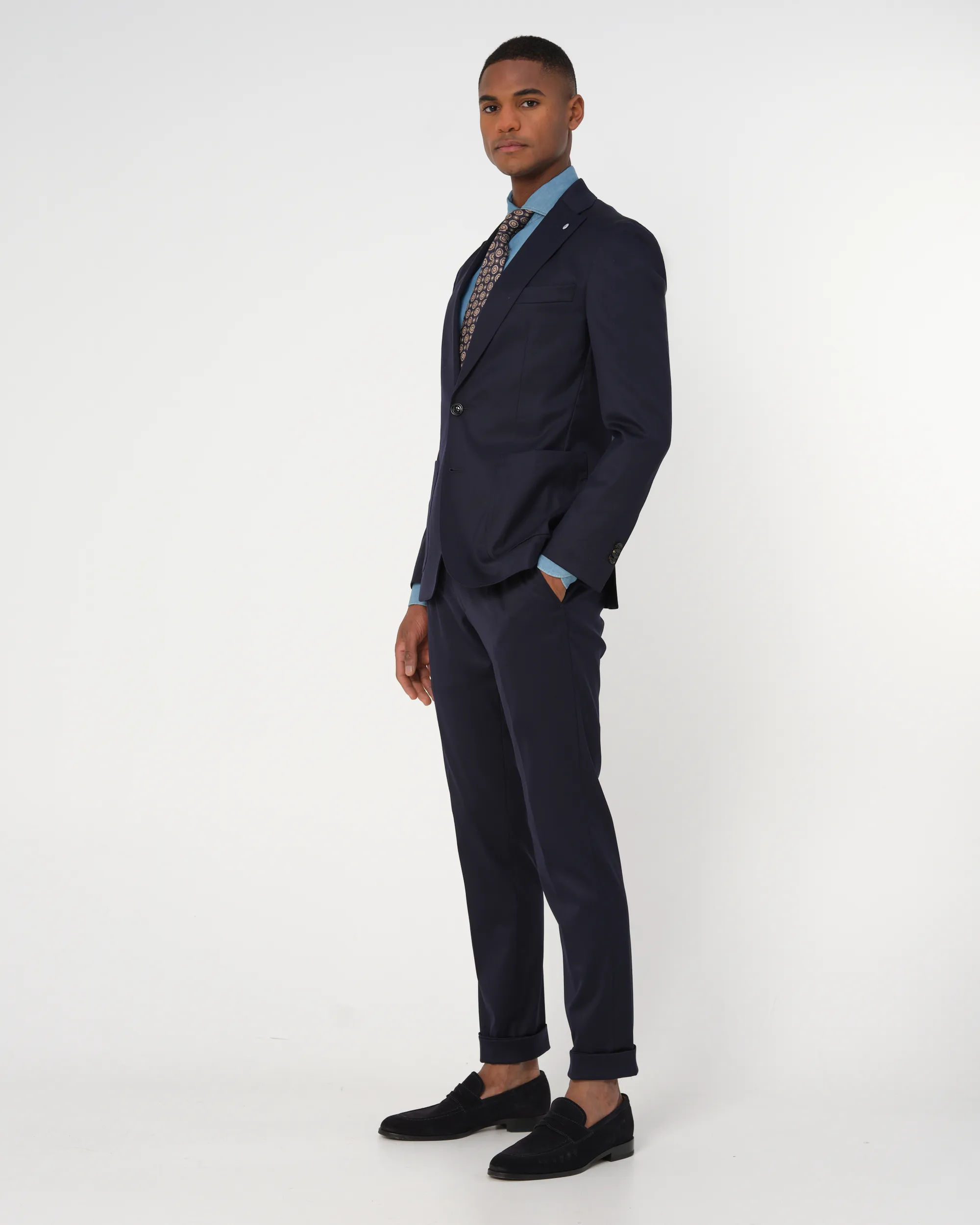 Dutch Dandies Mix & Match Colbert Donkerblauw uni 076502-001-48