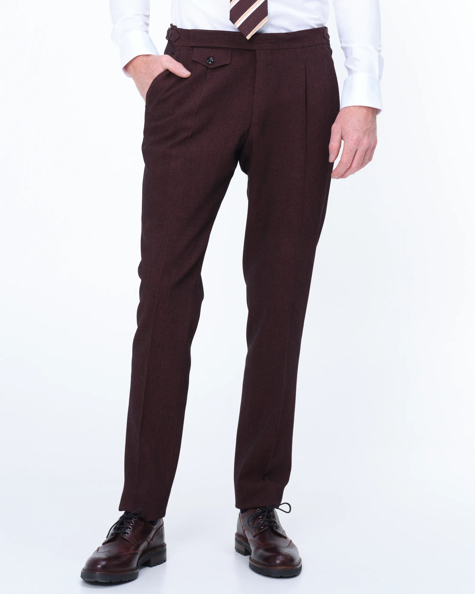 Dutch Dandies Damon Pak Donkerrood uni 076522-001-46
