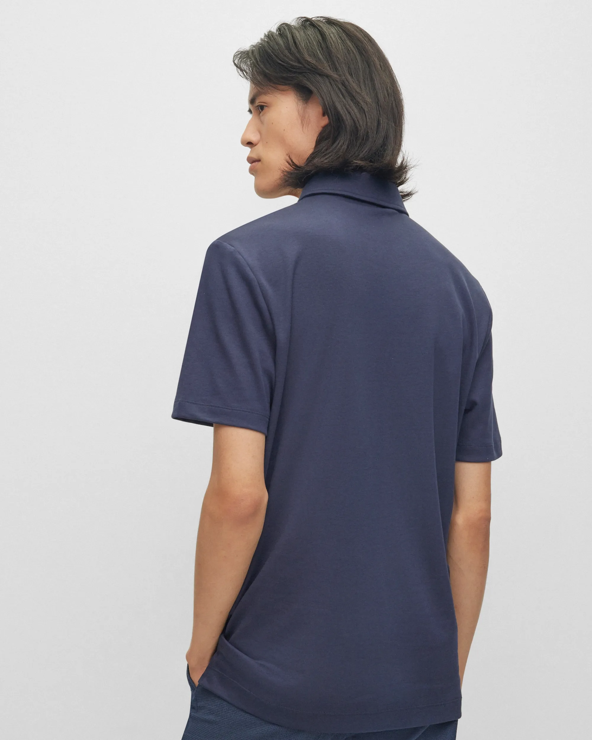 Hugo Boss Menswear Puno Polo KM Donker blauw 076912-001-L