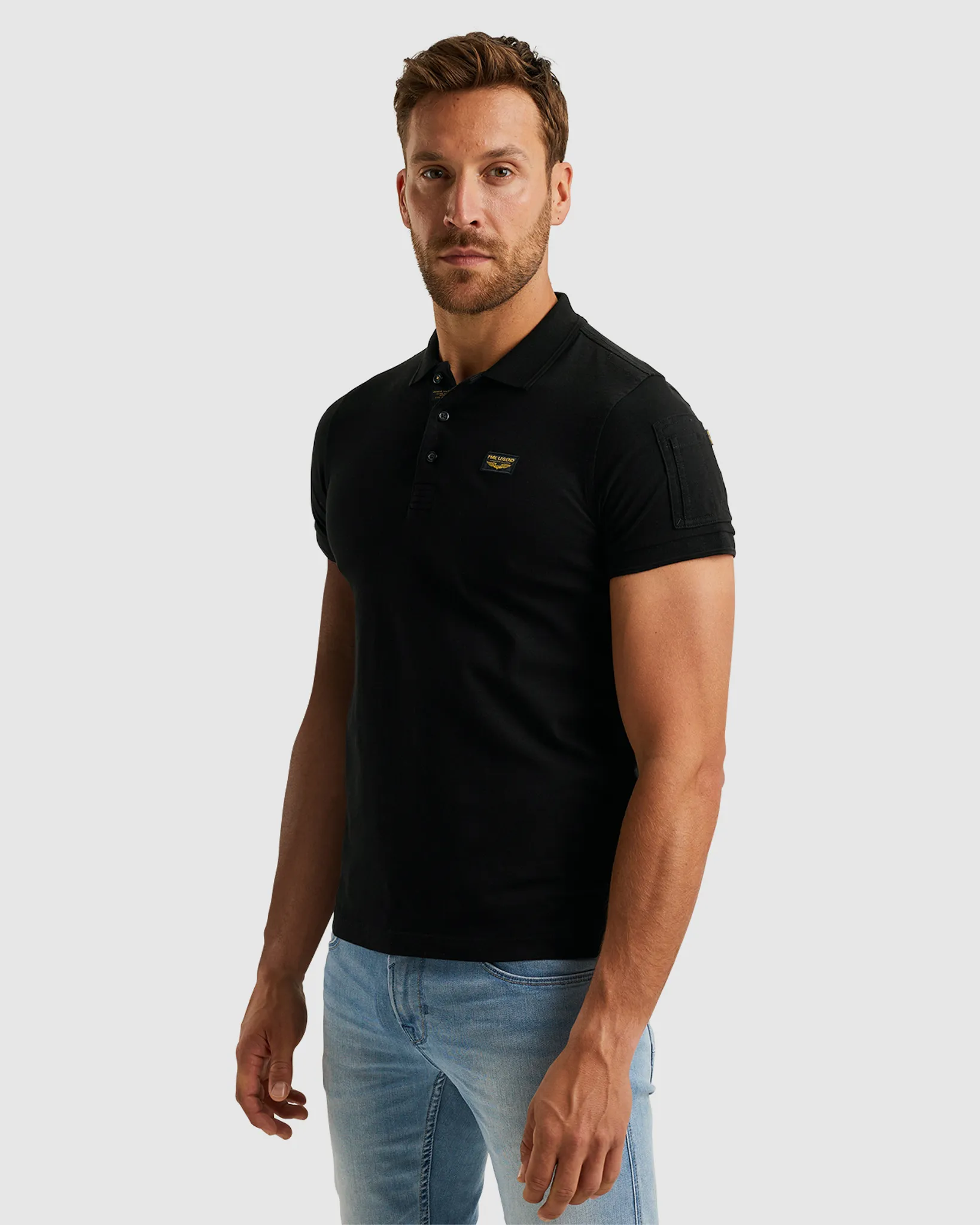 PME Legend Trackway Polo KM Zwart 077217-001-L