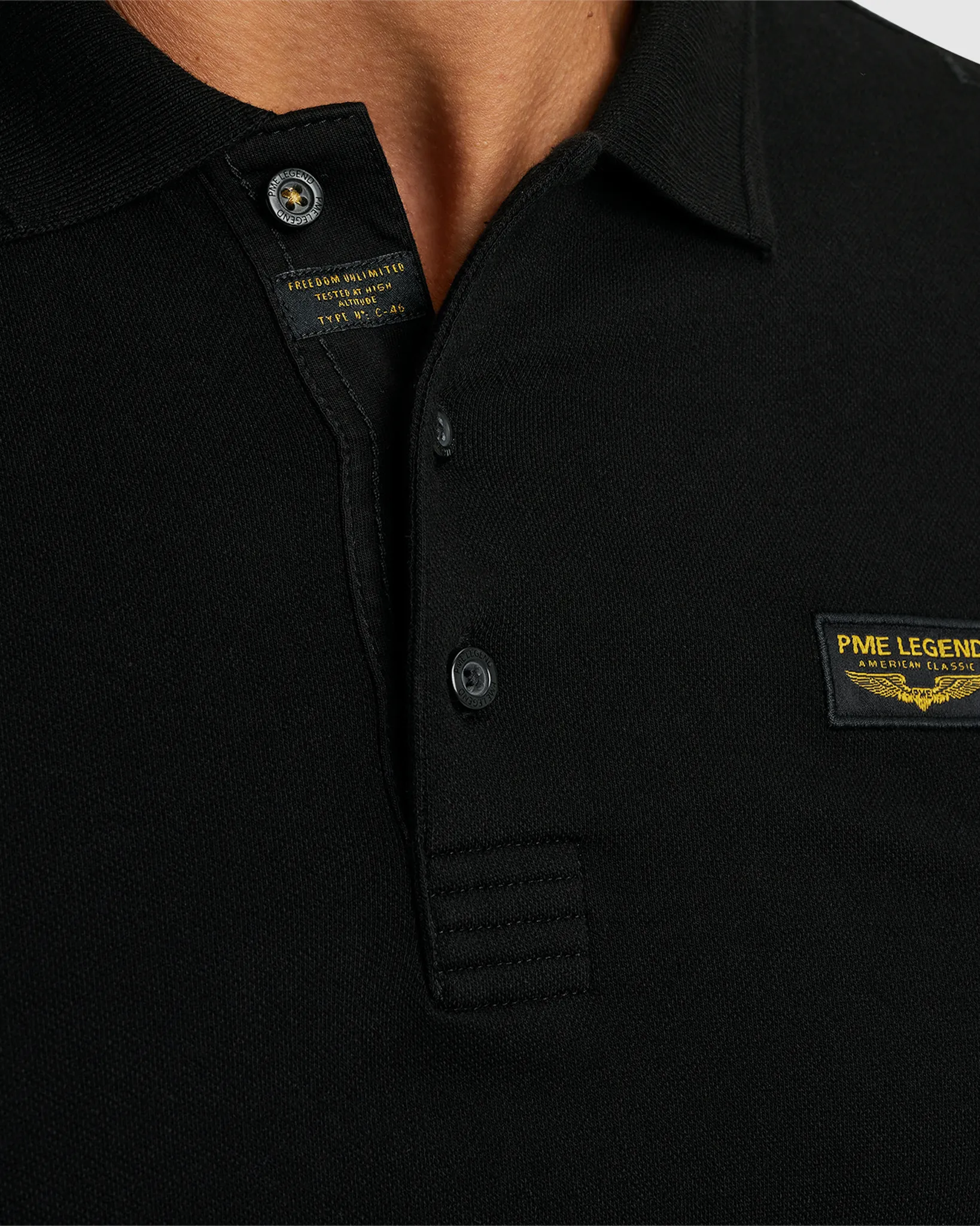 PME Legend Trackway Polo KM Zwart 077217-001-L