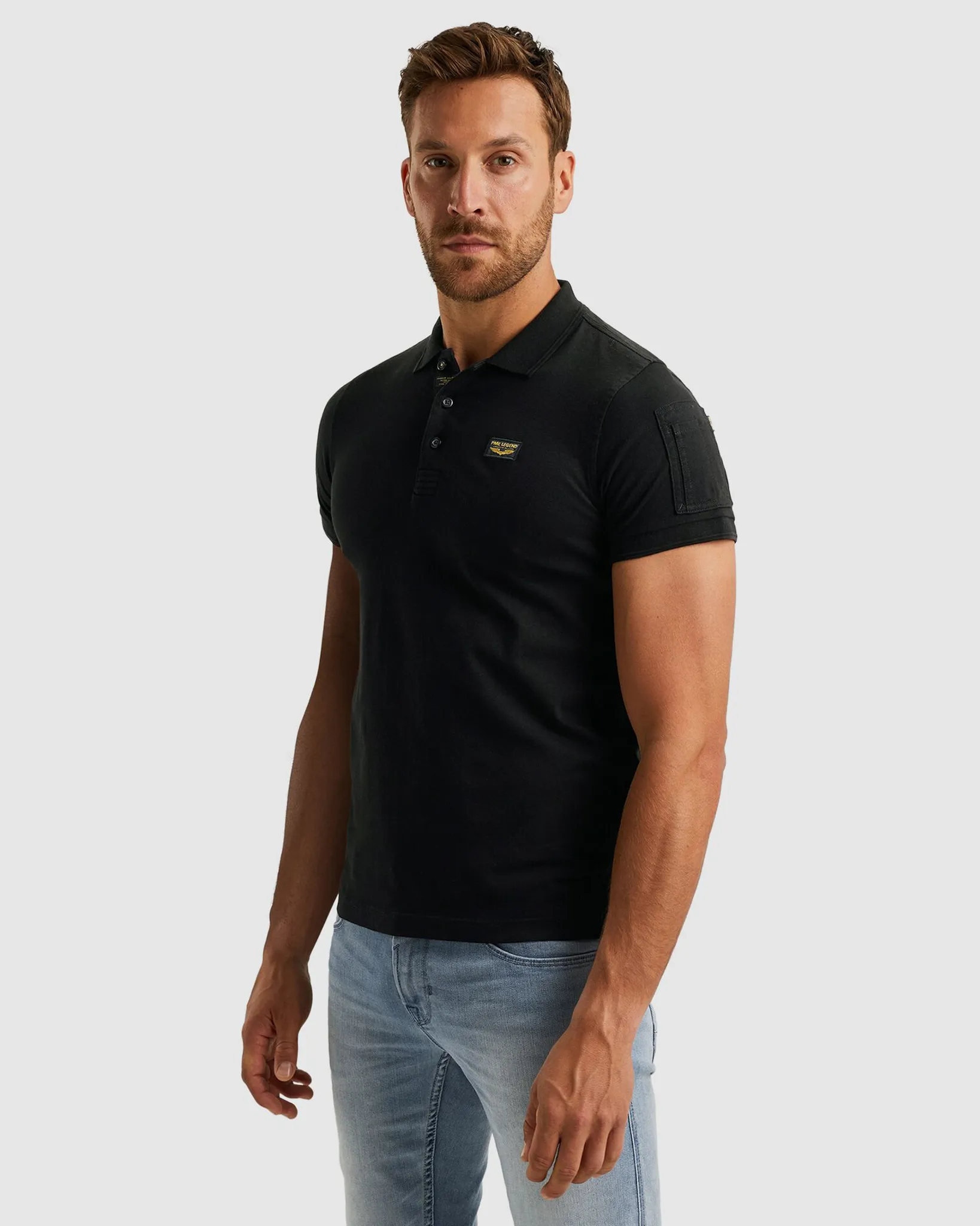 PME Legend Trackway Polo KM Zwart 077217-001-L