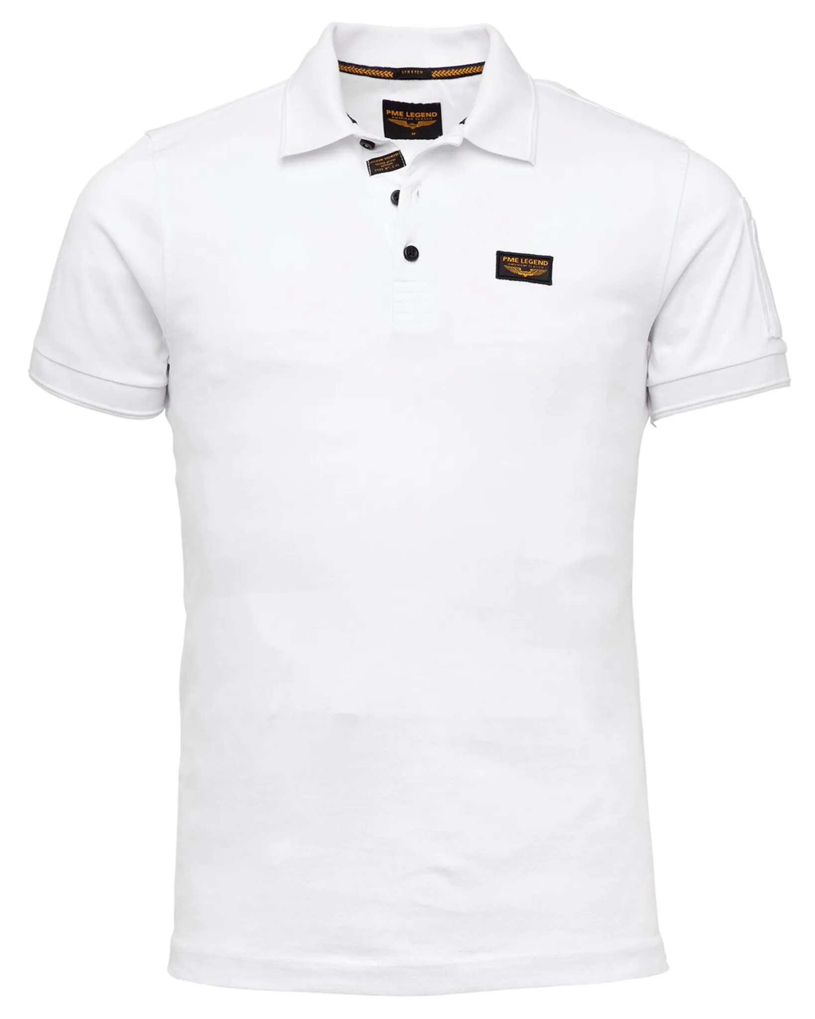 PME Legend Polo Korte mouw Wit 077218-001-L