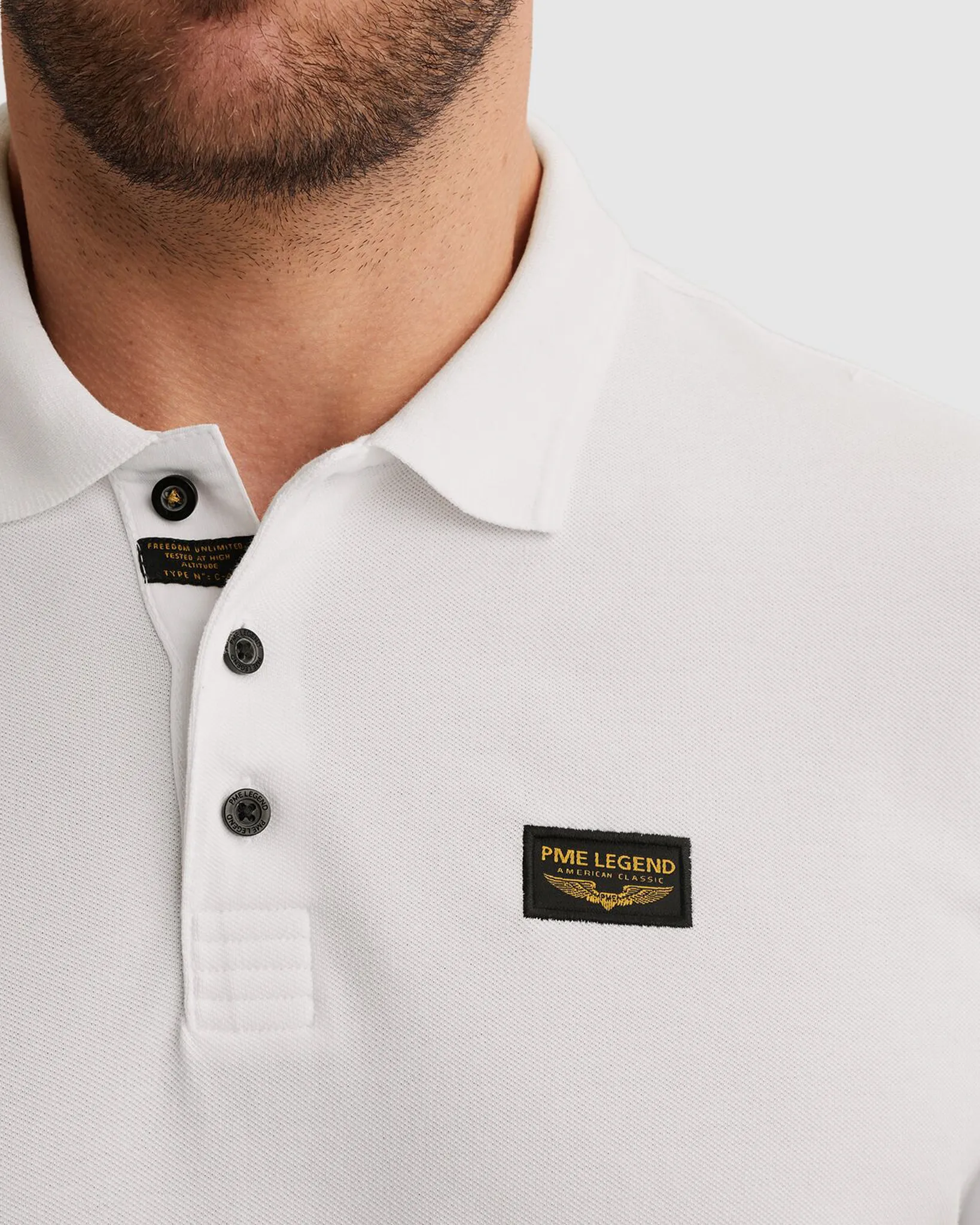 PME Legend Polo Korte mouw Wit 077218-001-L