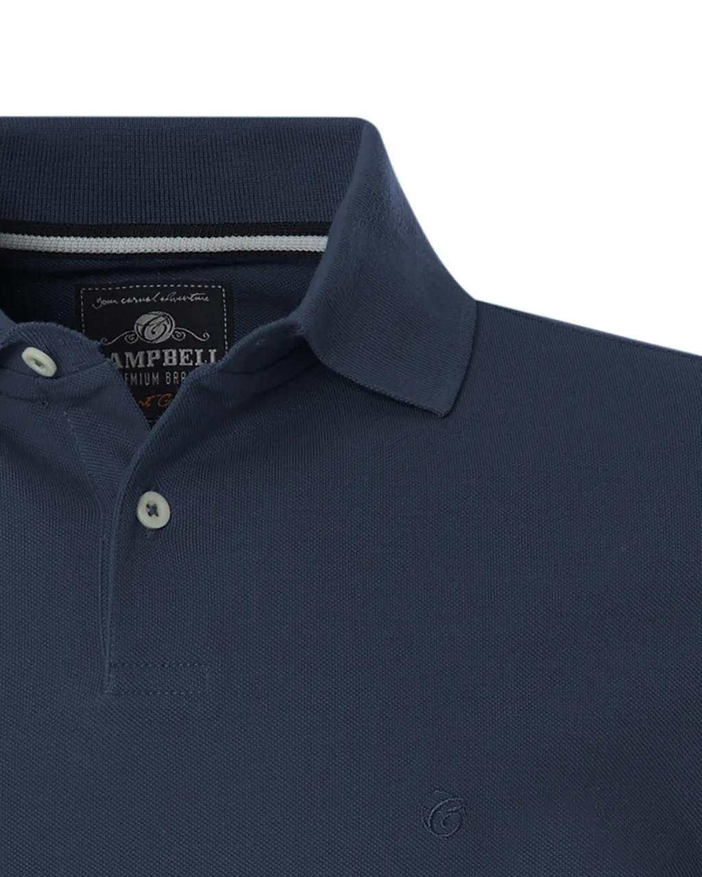 Campbell Harton Polo LM Donkerblauw uni 077568-001-L