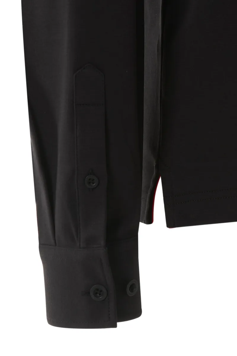 Donkervoort Casual Overhemd LM Zwart uni 077572-001-L