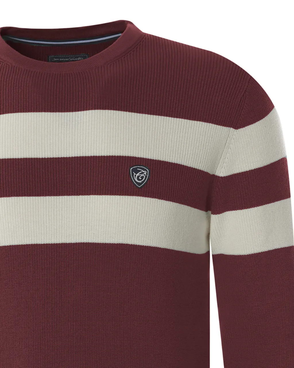 Campbell Trui O-hals Bordeaux streep 077629-002