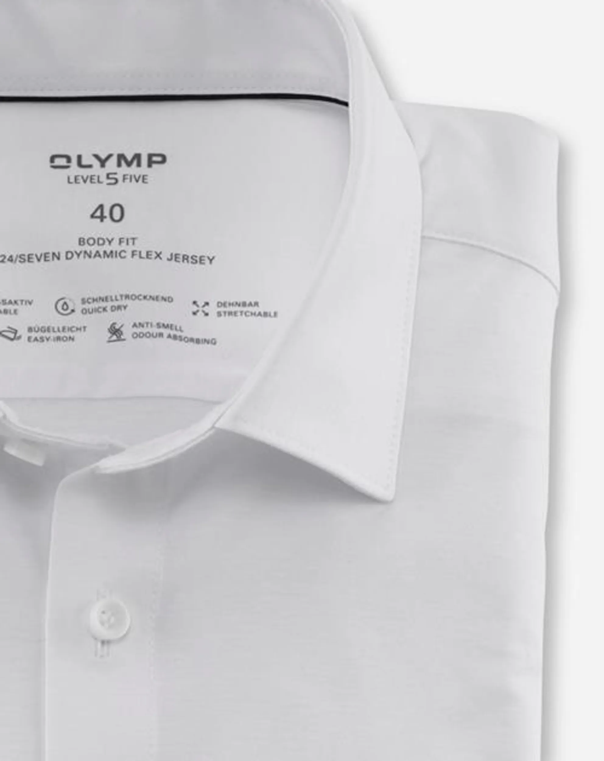 OLYMP Overhemd LM Wit 077681-001-43