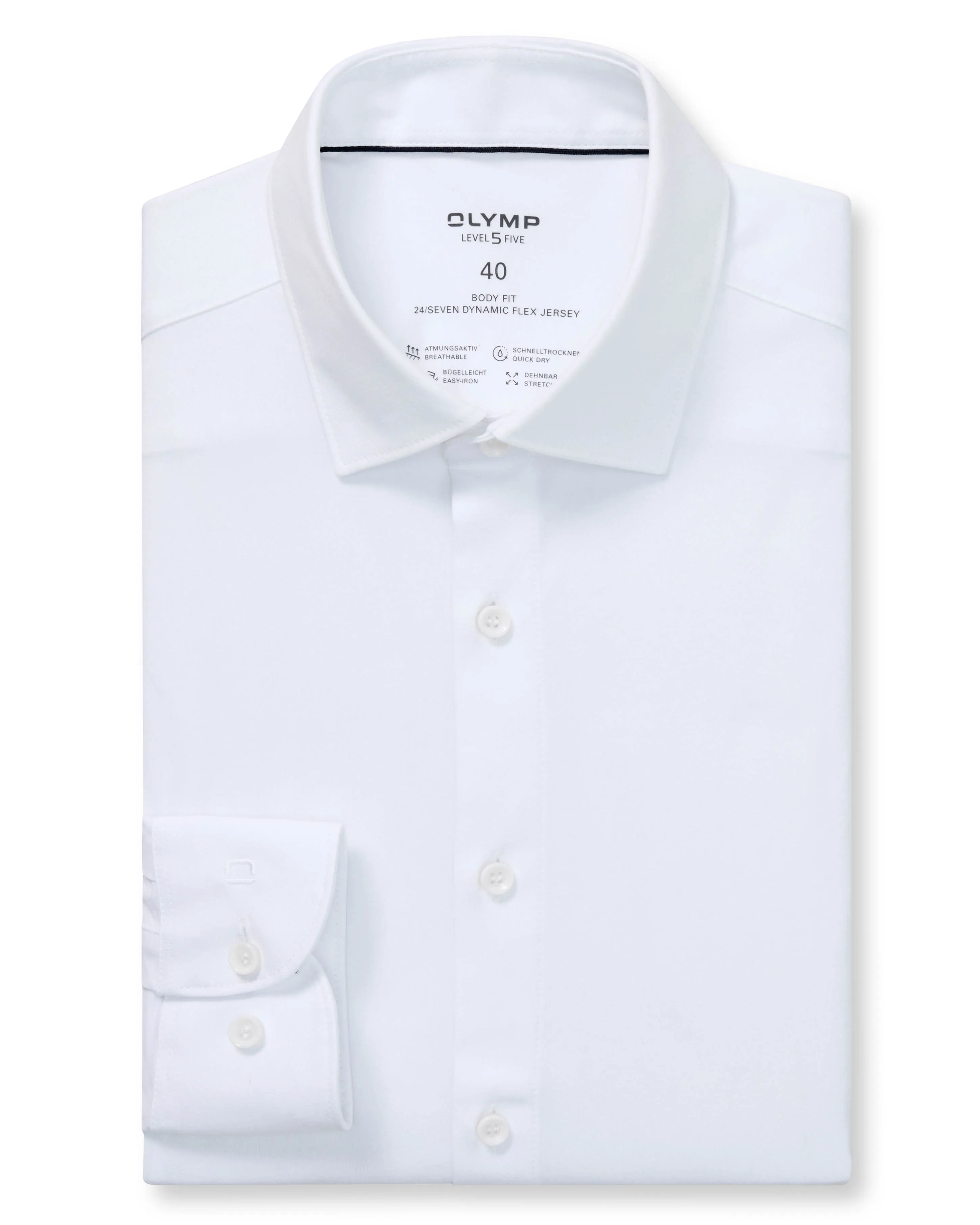 OLYMP Overhemd LM Wit 077681-001-43
