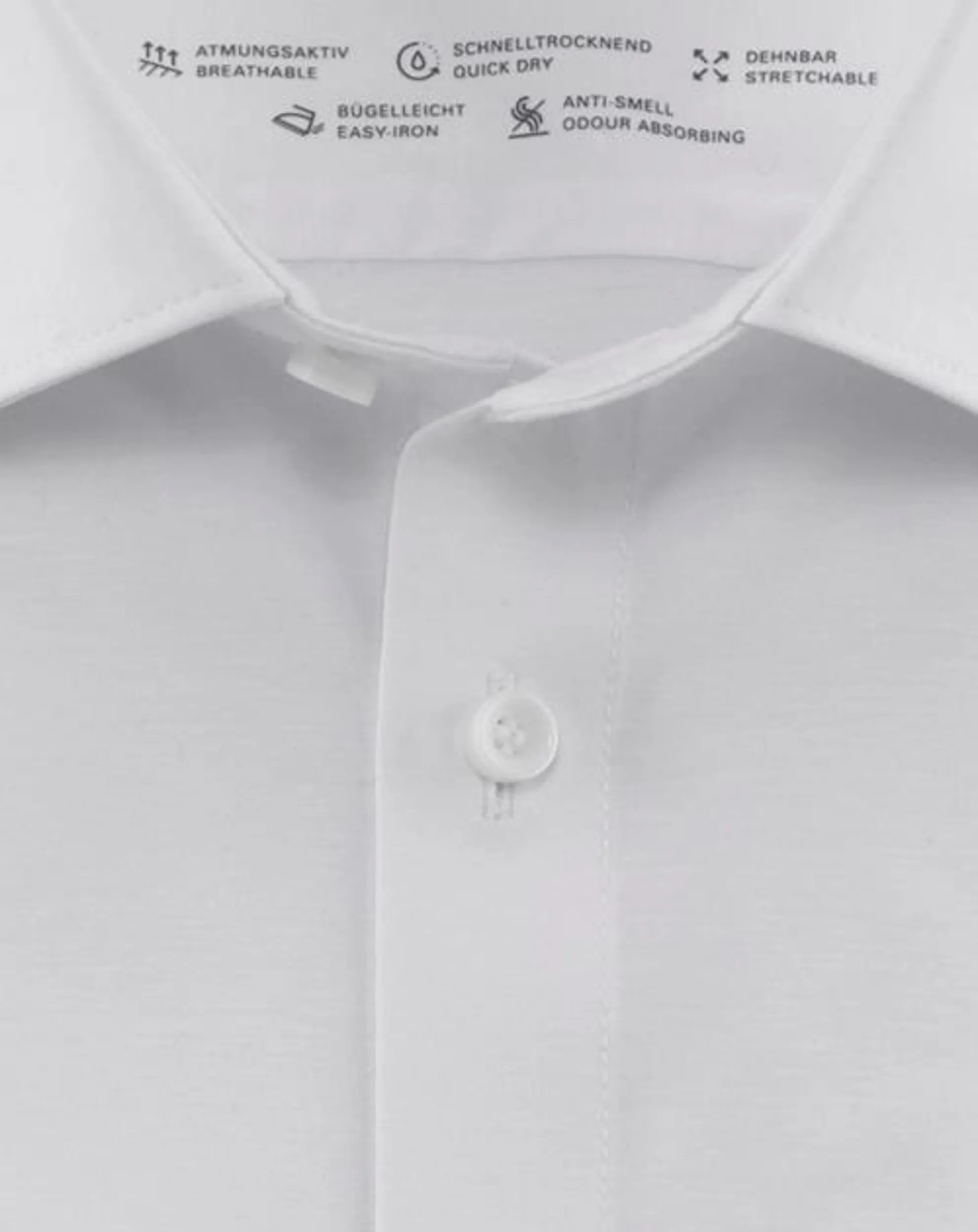 OLYMP Overhemd LM Wit 077681-001-43