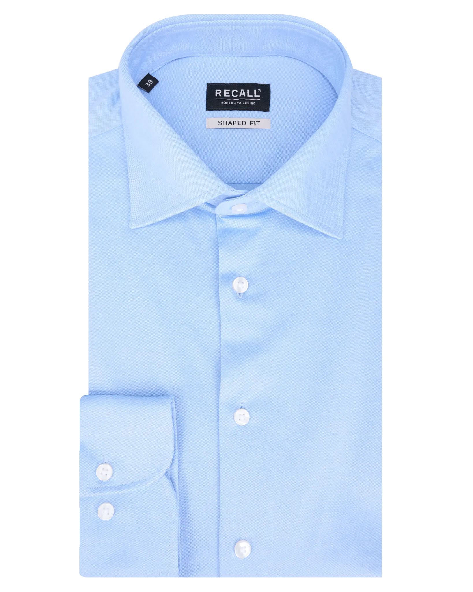 Recall Overhemd LM Lichtblauw uni 077931-002-38
