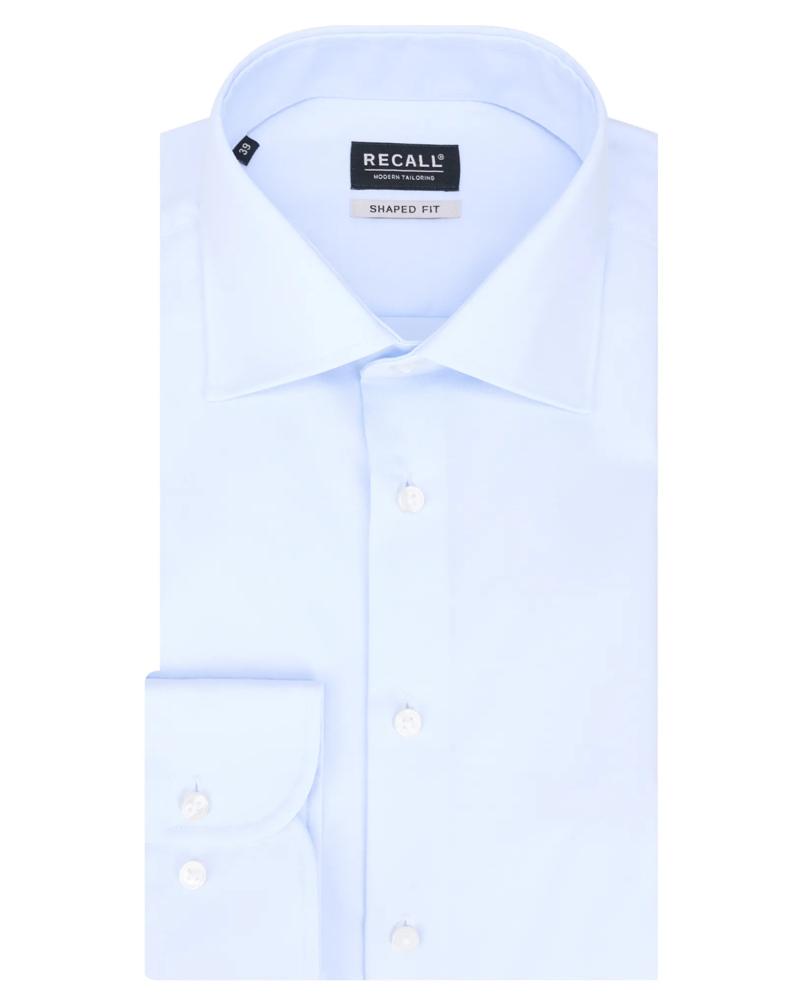 Recall Overhemd LM Lichtblauw uni 077932-002-38