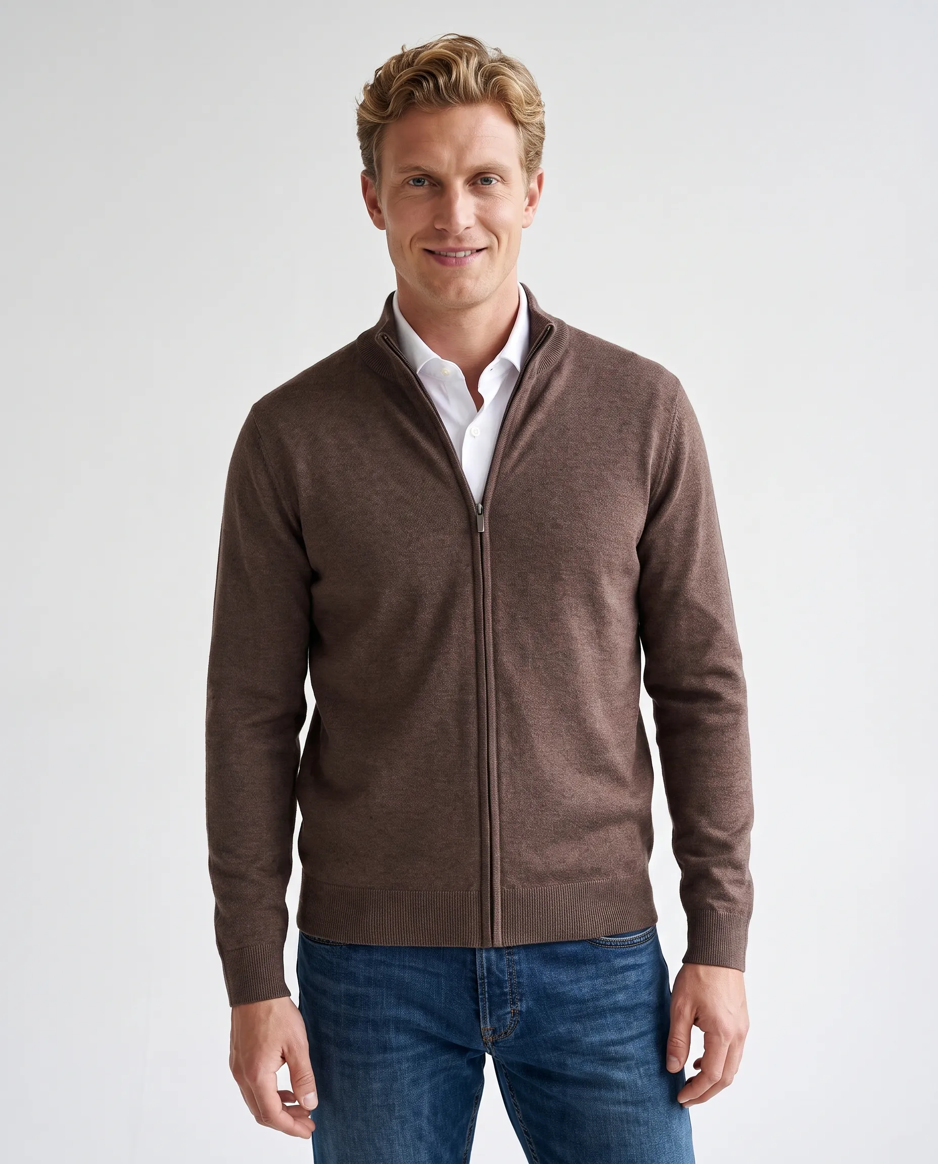 The BLUEPRINT Premium Vest Coffe Bean 078480-009-L