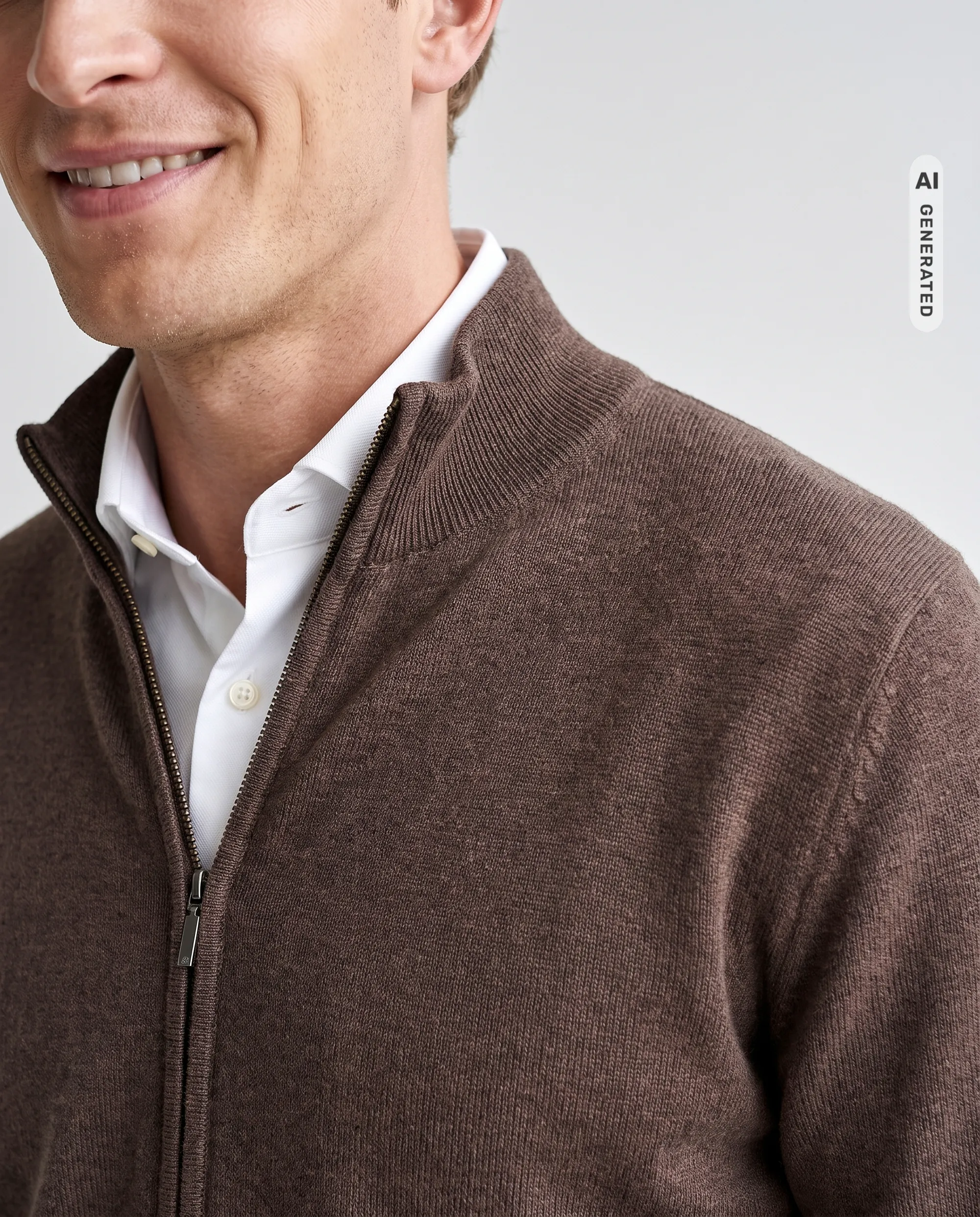 The BLUEPRINT Premium Vest Coffe Bean 078480-009-L