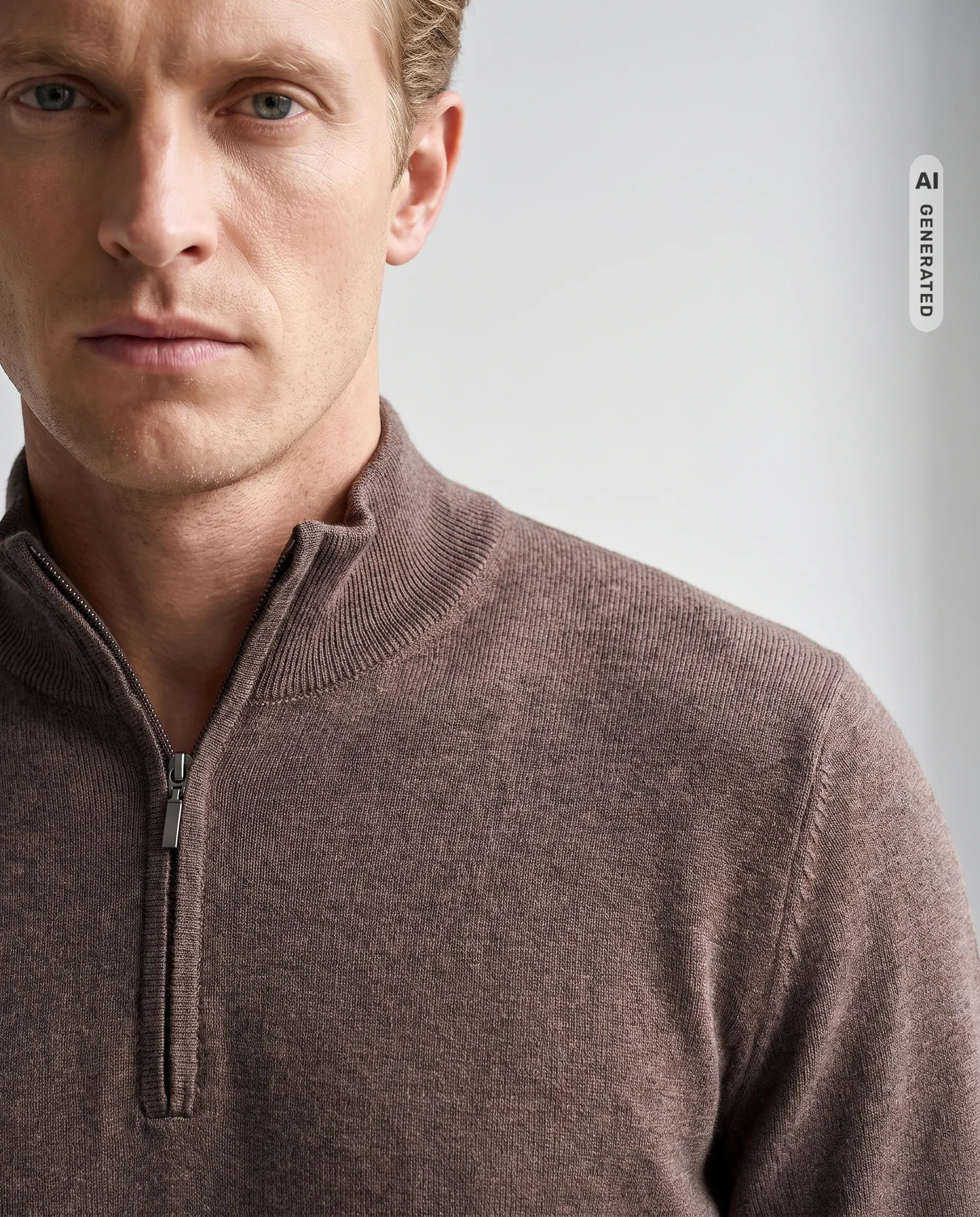 The BLUEPRINT Premium Schipperstrui Coffe Bean 078481-009-L