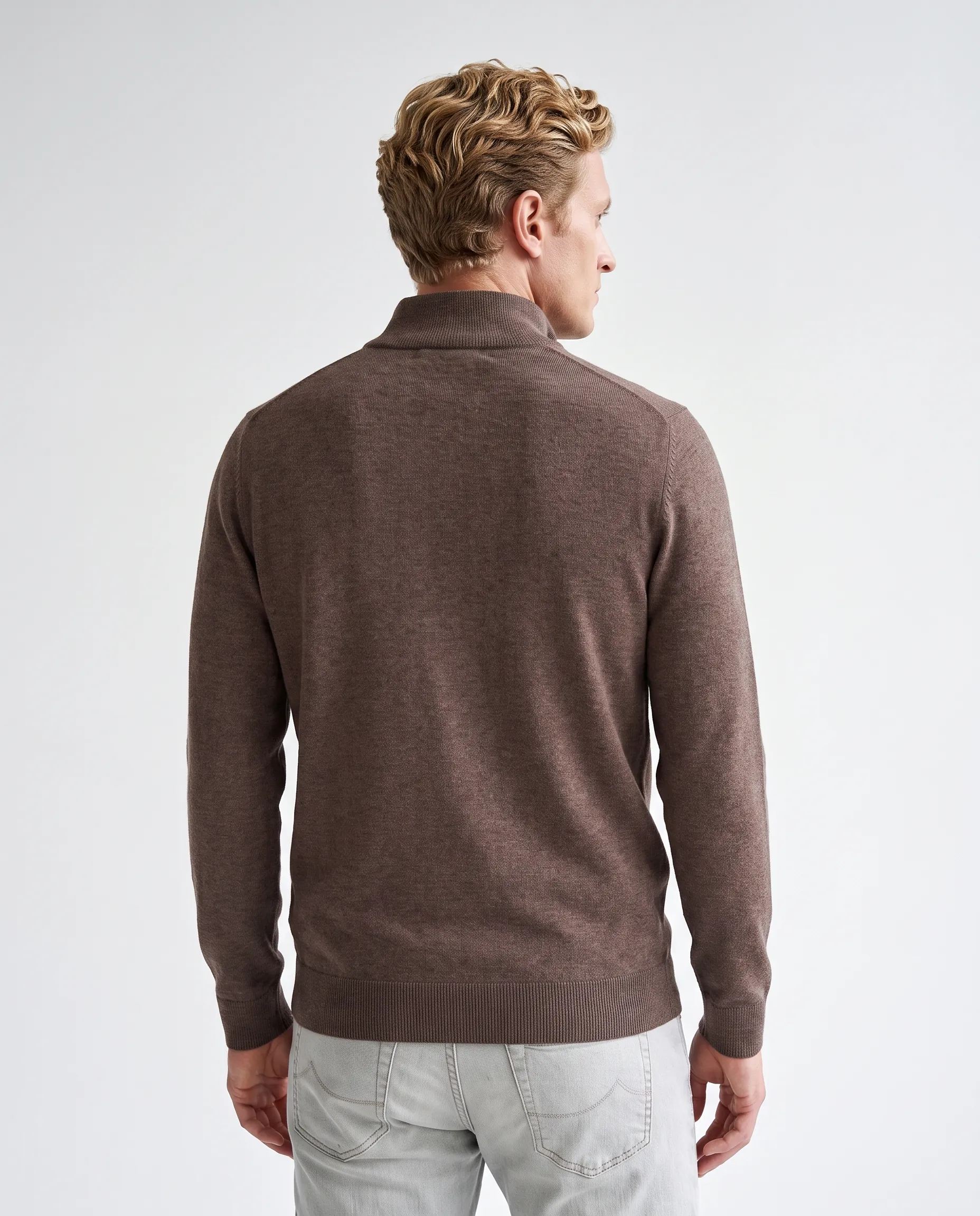The BLUEPRINT Premium Schipperstrui Coffe Bean 078481-009-L