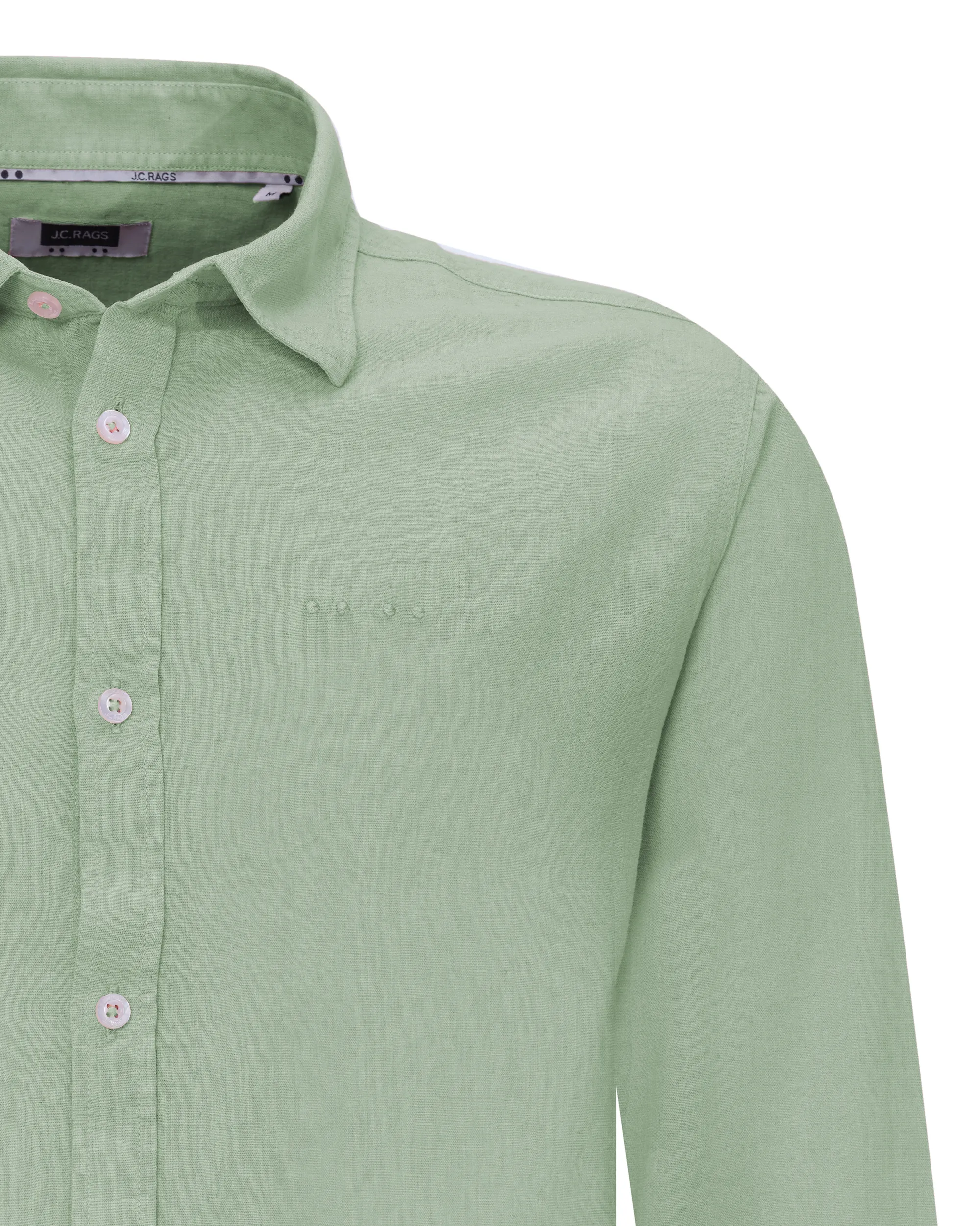 J.C. RAGS Casual Overhemd LM Basil 081589-004
