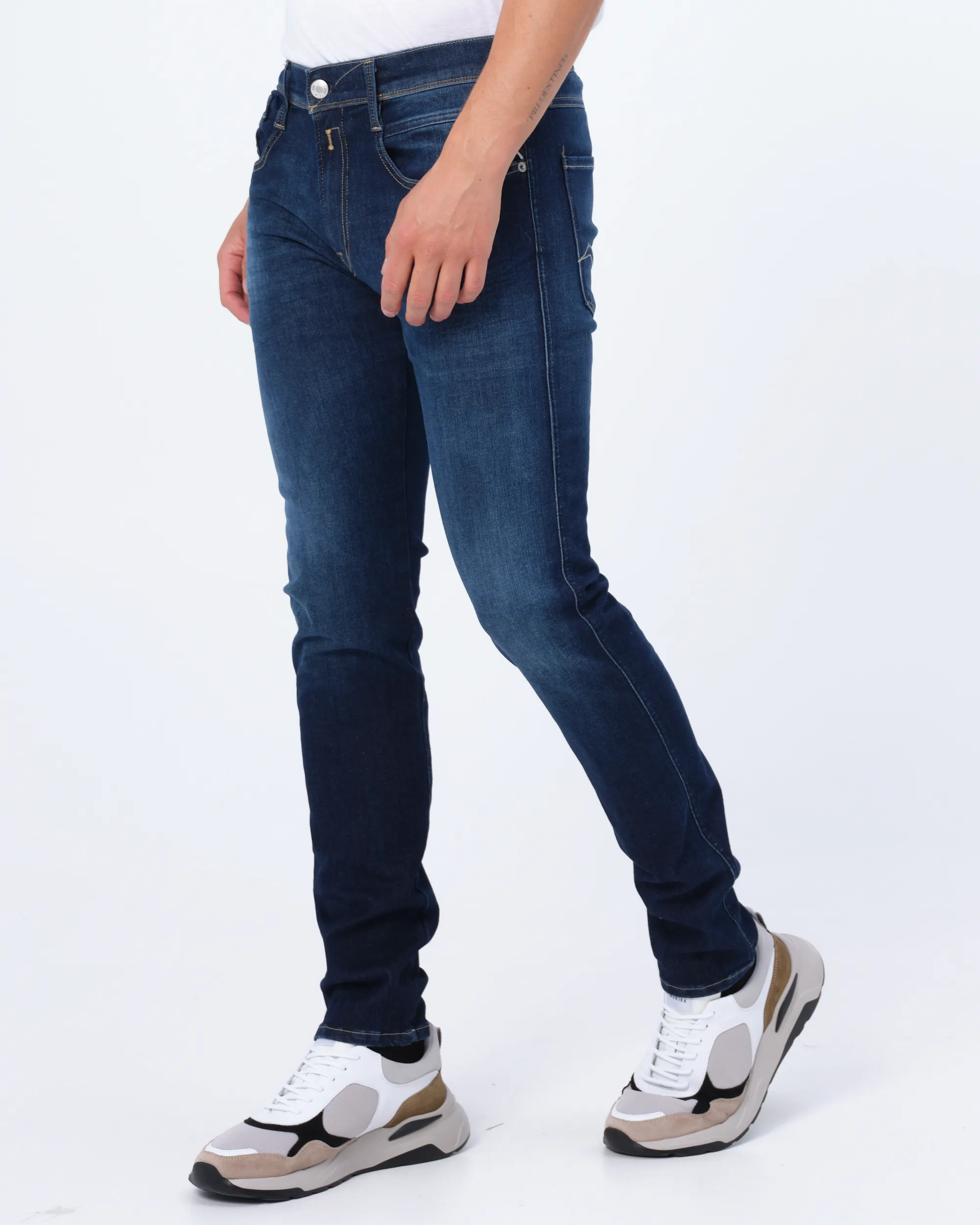Replay Anbass Hyperflex 360 Jeans Blauw 081766-001-28/32