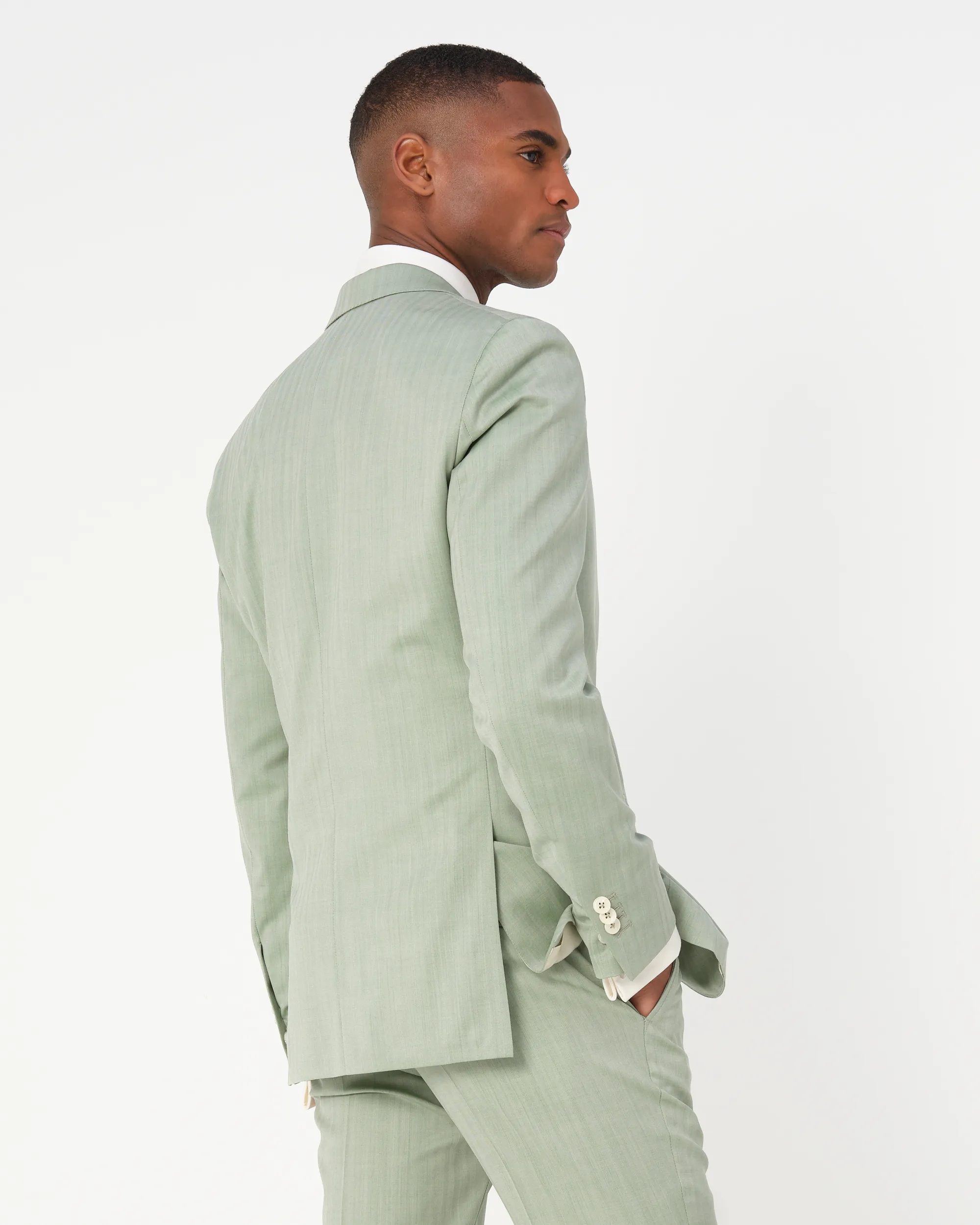 Dutch Dandies Amalfi Driedelig Trouwpak Lichtgroen uni 081817-001-46