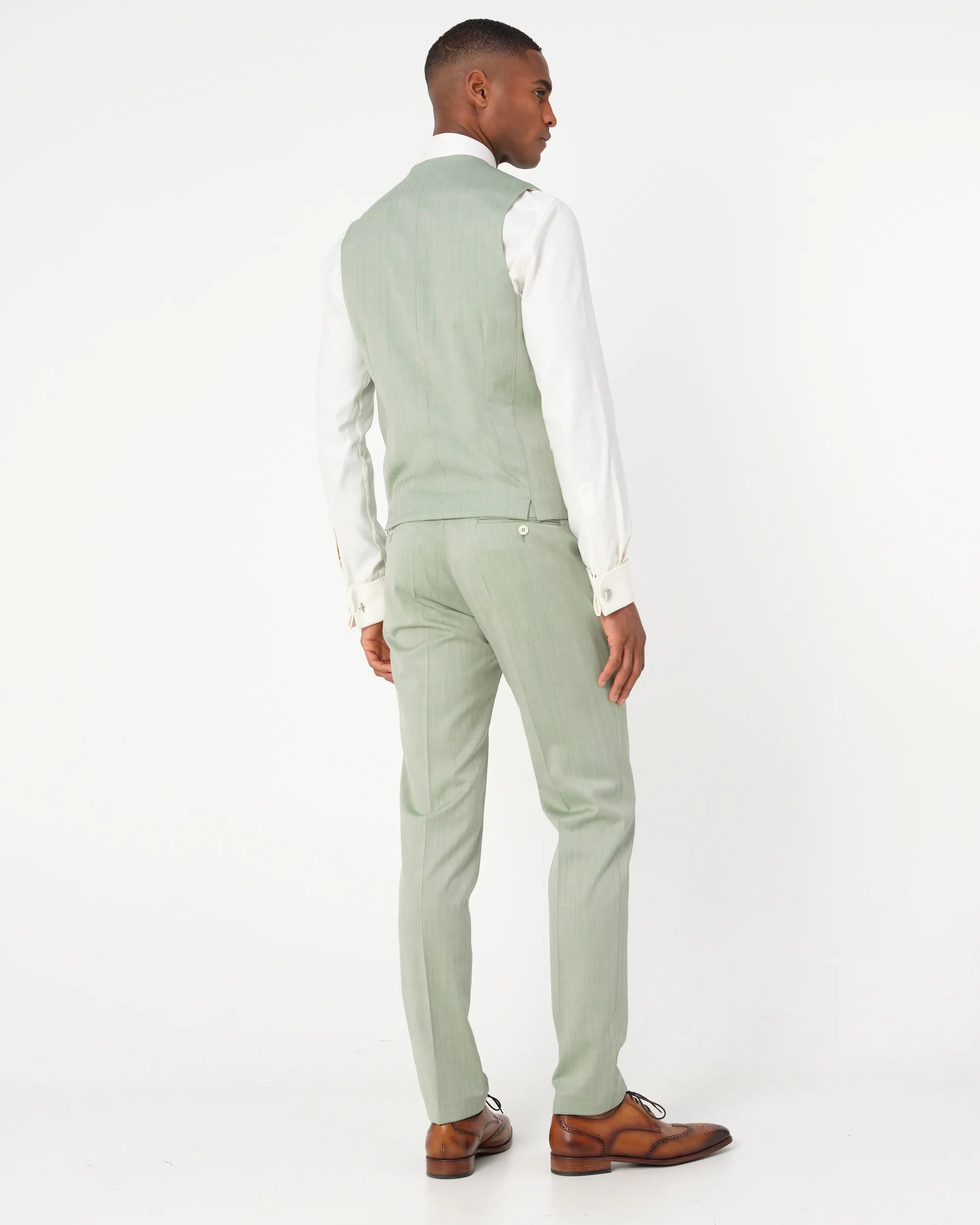 Dutch Dandies Amalfi Driedelig Trouwpak Lichtgroen uni 081817-001-46
