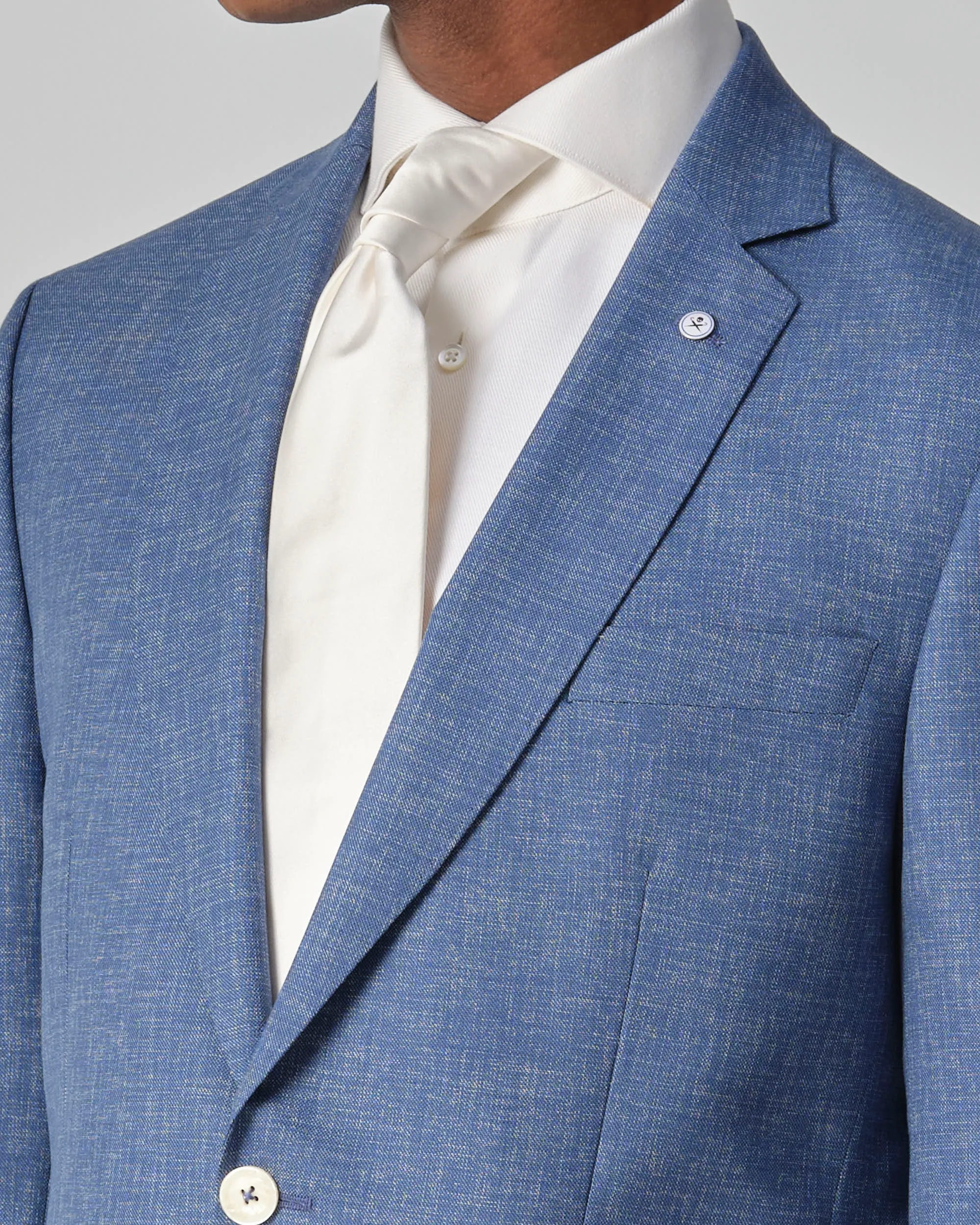 Dutch Dandies Amalfi 2-delig Trouwpak Blauw uni 081825-005-46