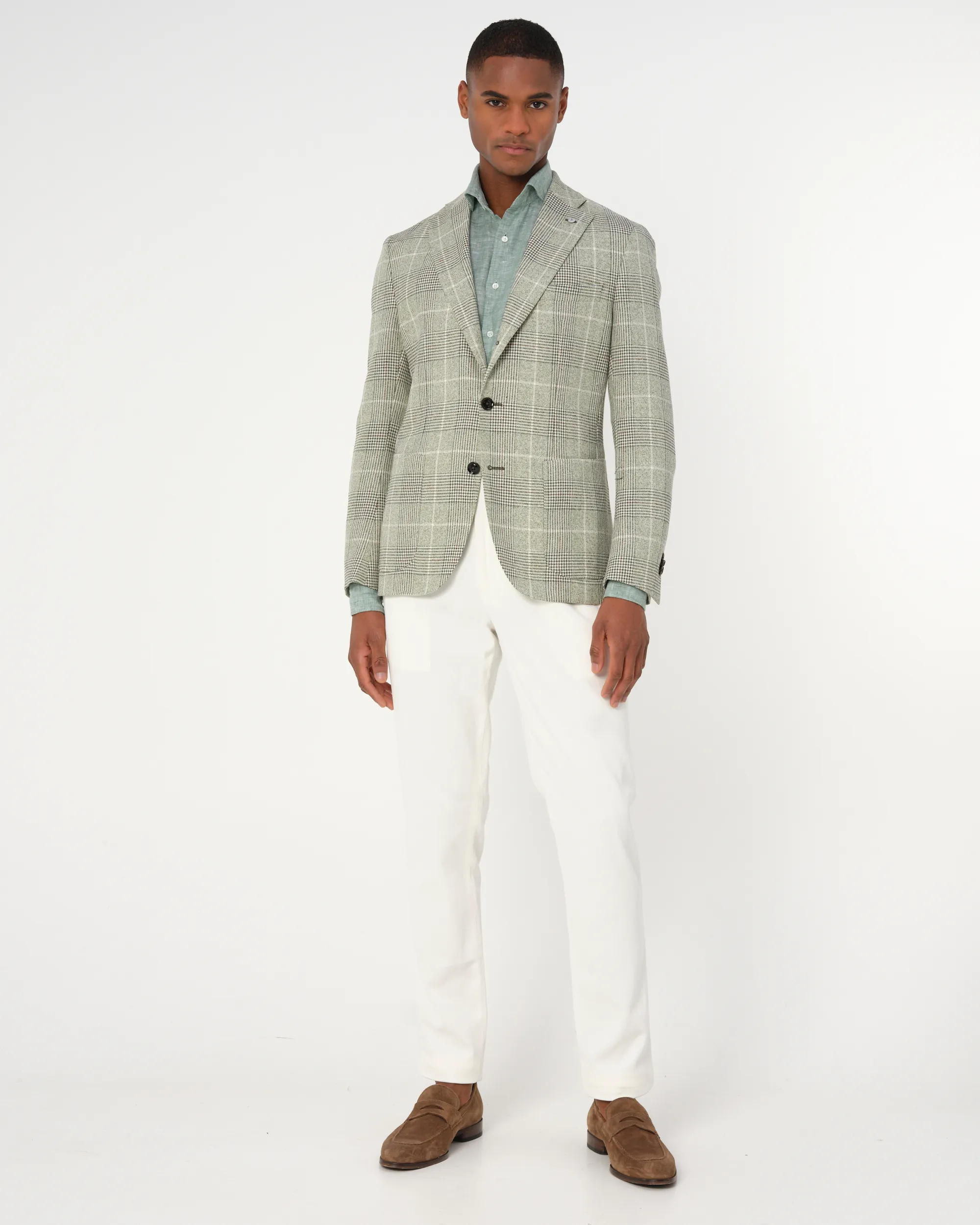 Dutch Dandies Colbert Groen grote ruit 081828-002-46