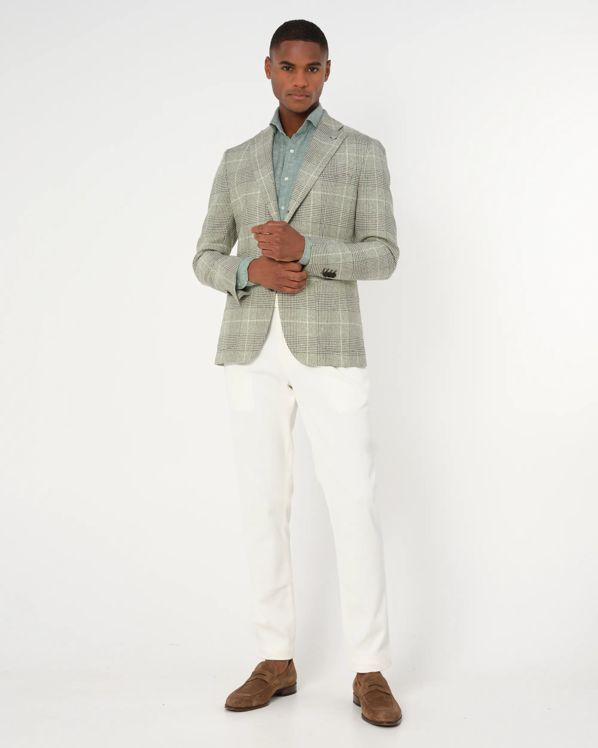 Dutch Dandies Colbert Groen grote ruit 081828-002-46