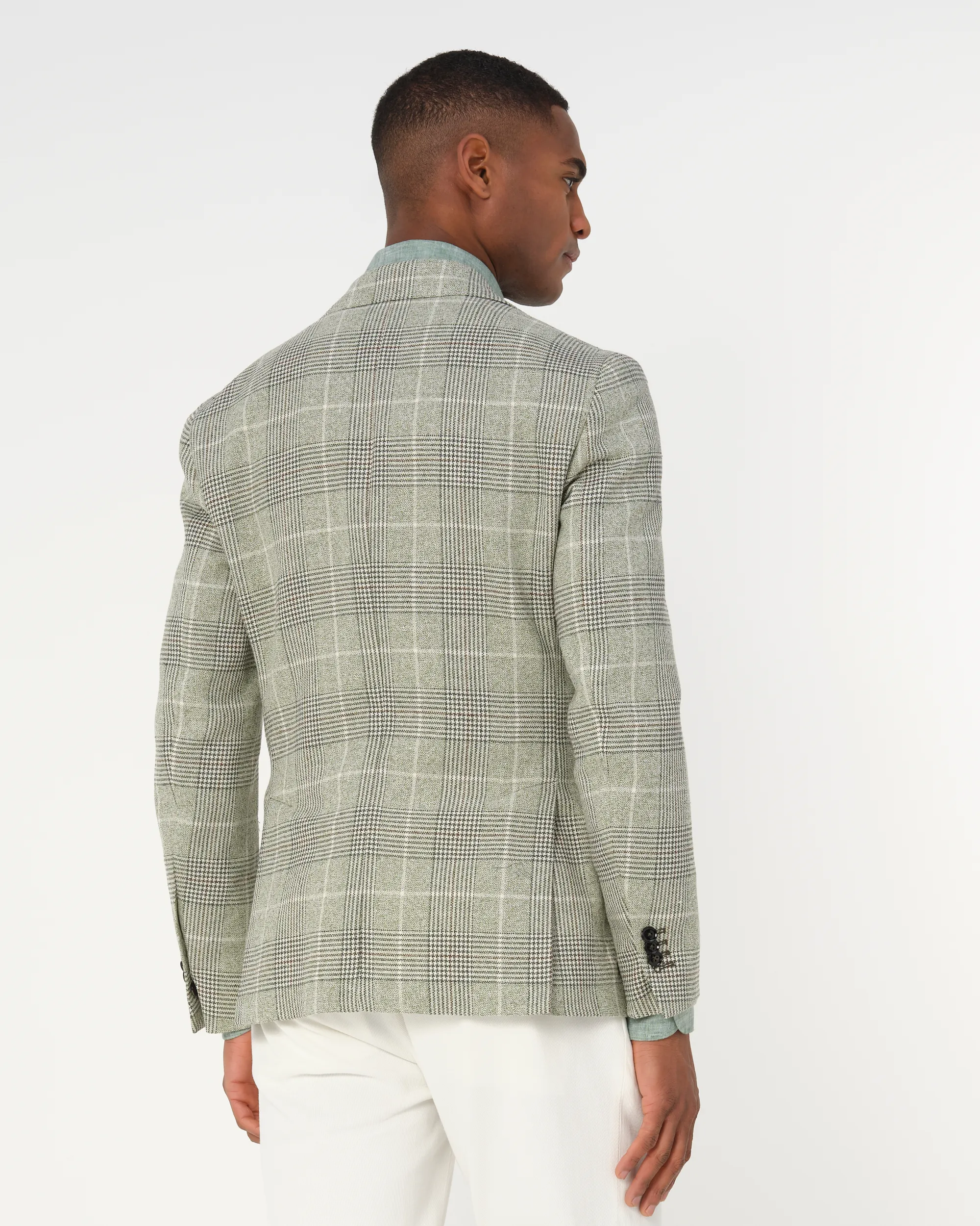 Dutch Dandies Colbert Groen grote ruit 081828-002-46