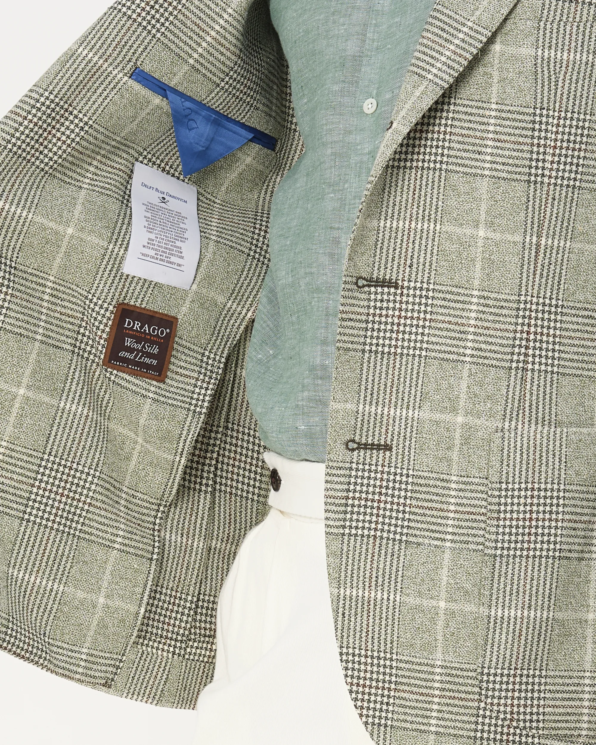 Dutch Dandies Colbert Groen grote ruit 081828-002-46