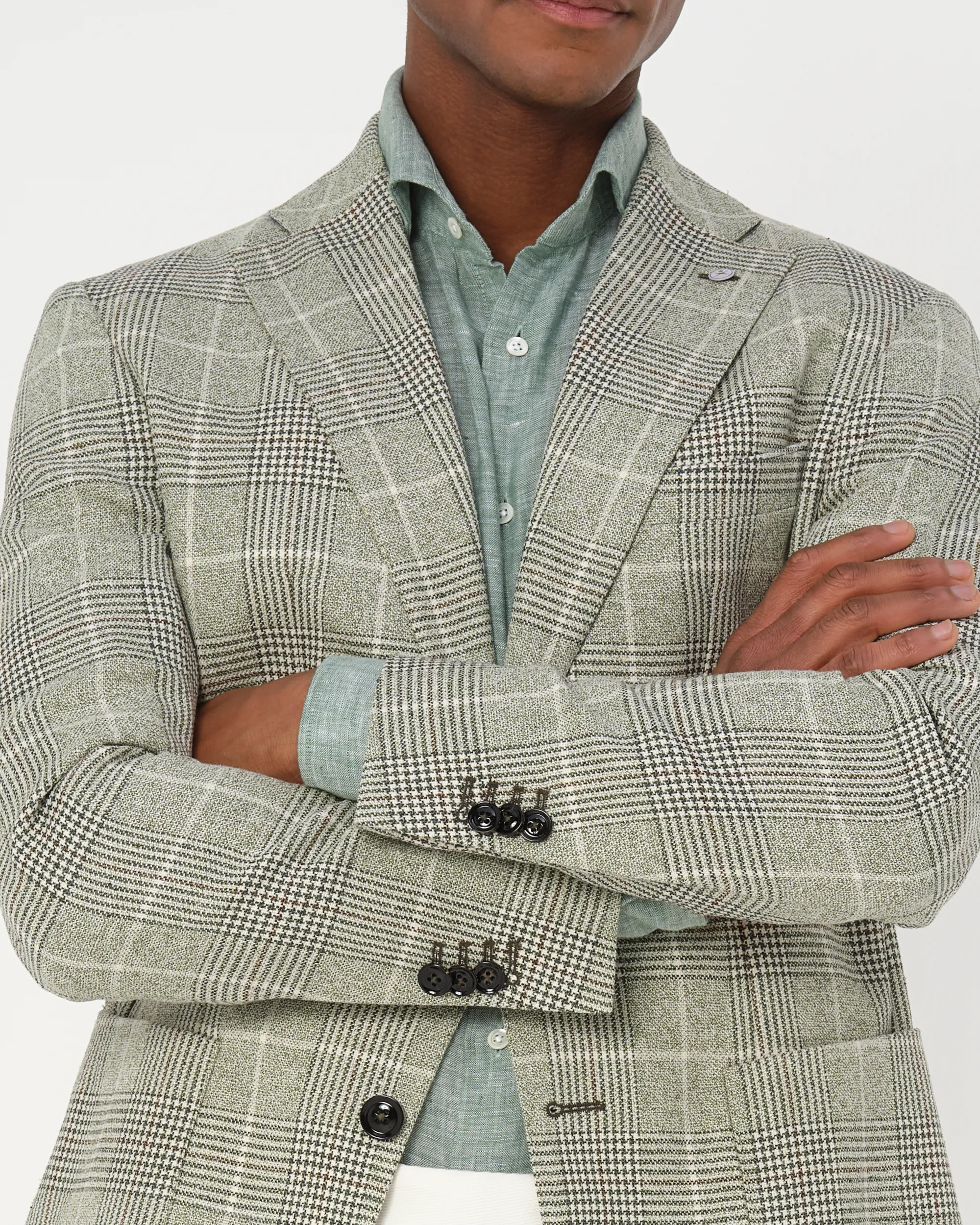 Dutch Dandies Colbert Groen grote ruit 081828-002-46