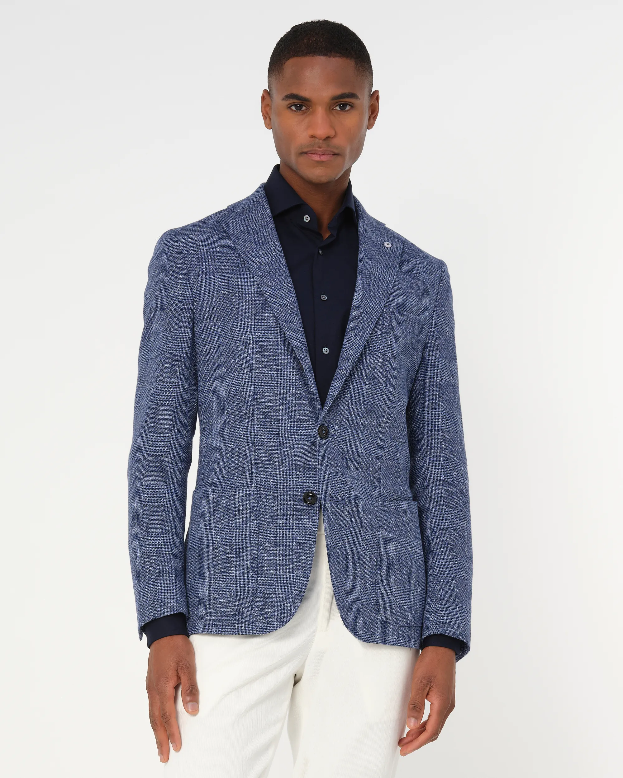 Dutch Dandies Colbert Navy grote ruit 081835-001-46