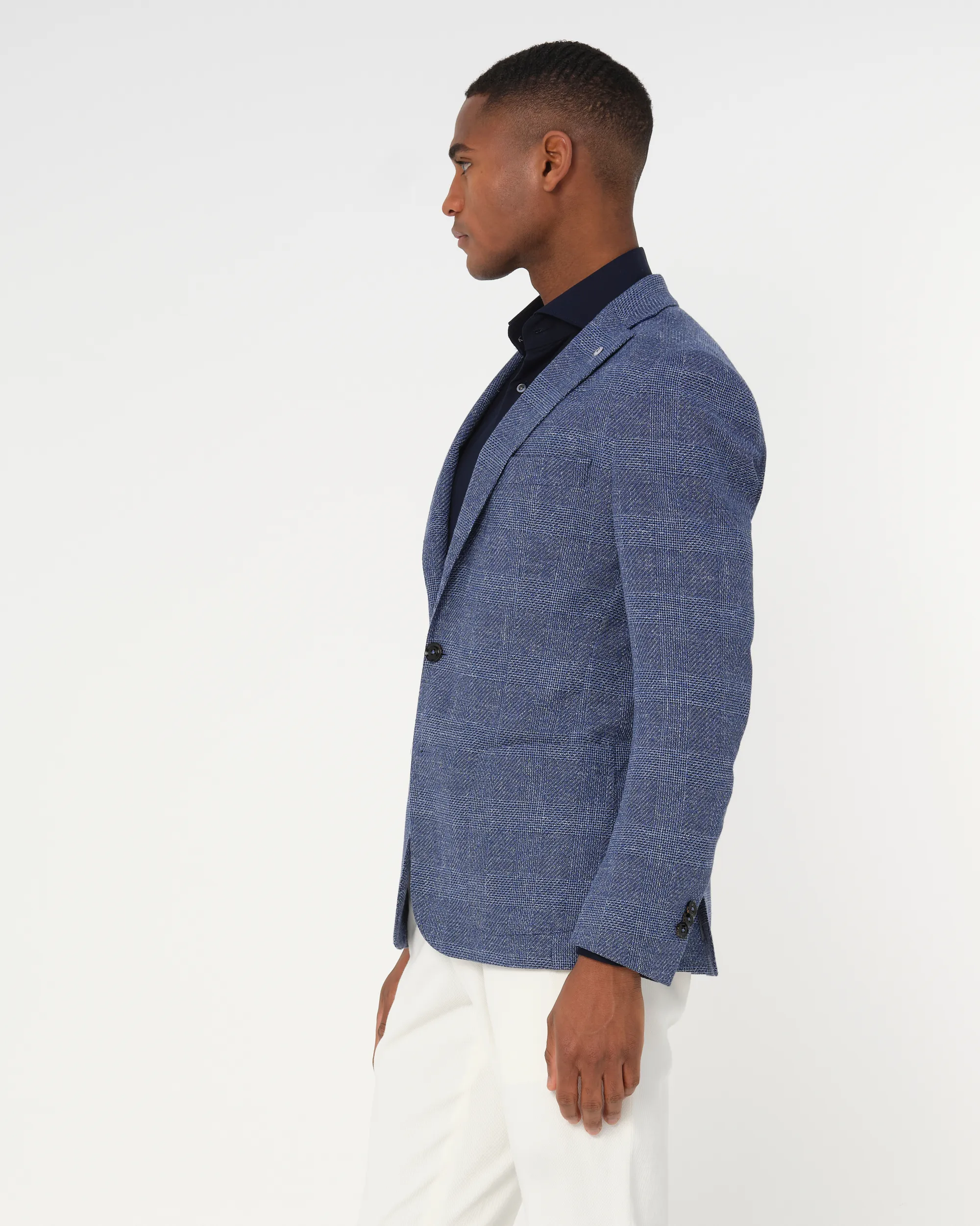 Dutch Dandies Colbert Navy grote ruit 081835-001-46