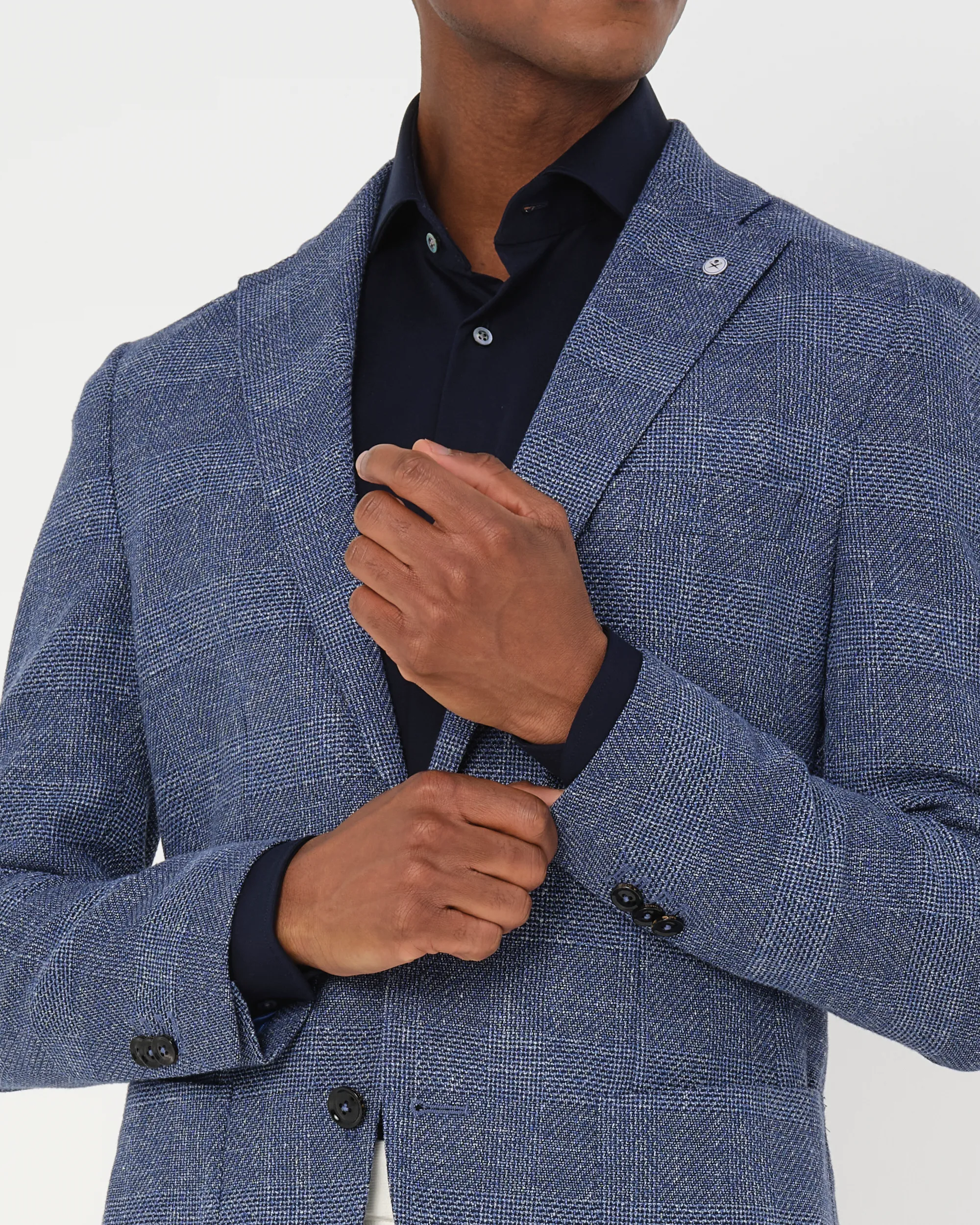 Dutch Dandies Colbert Navy grote ruit 081835-001-46