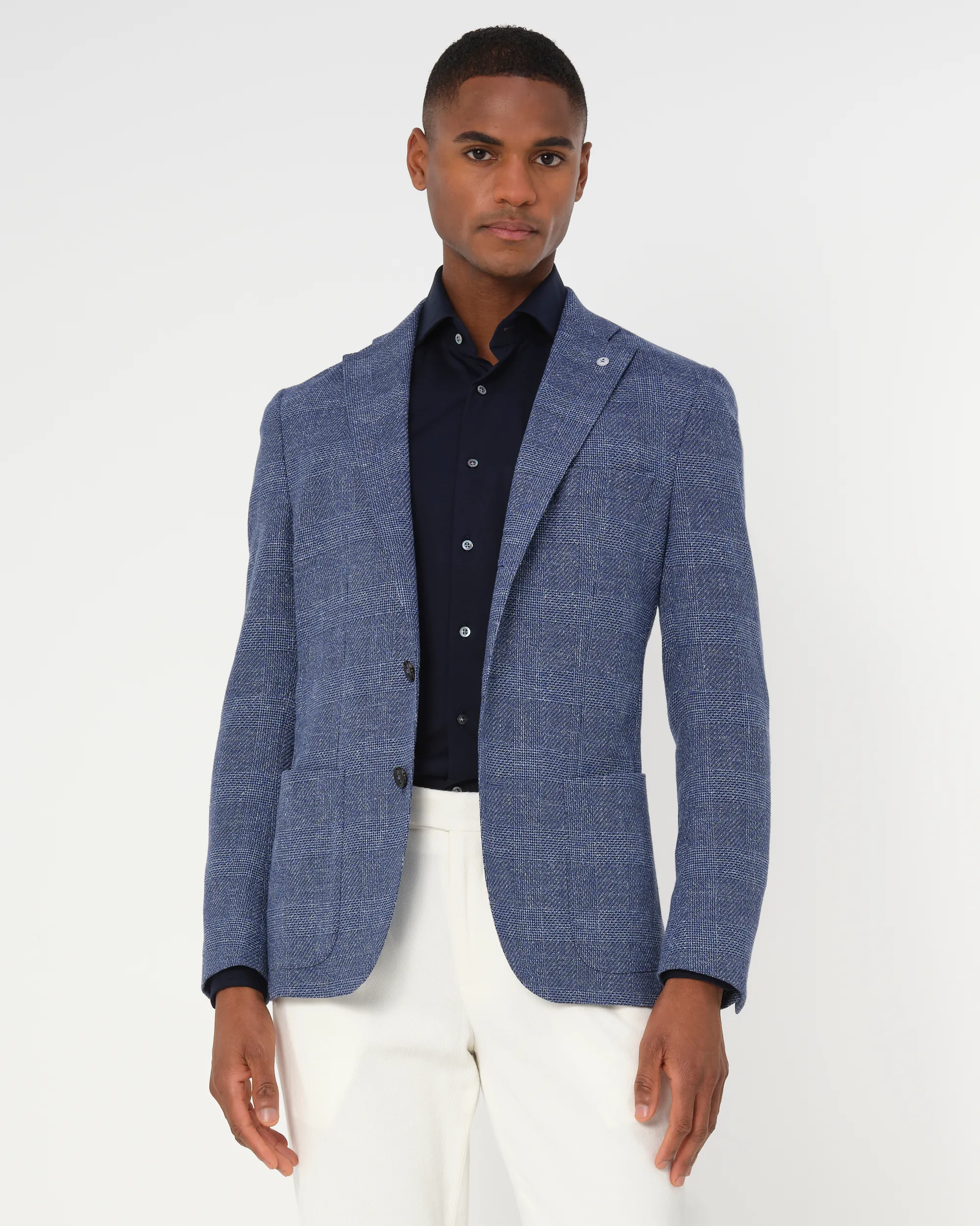 Dutch Dandies Colbert Navy grote ruit 081835-001-46