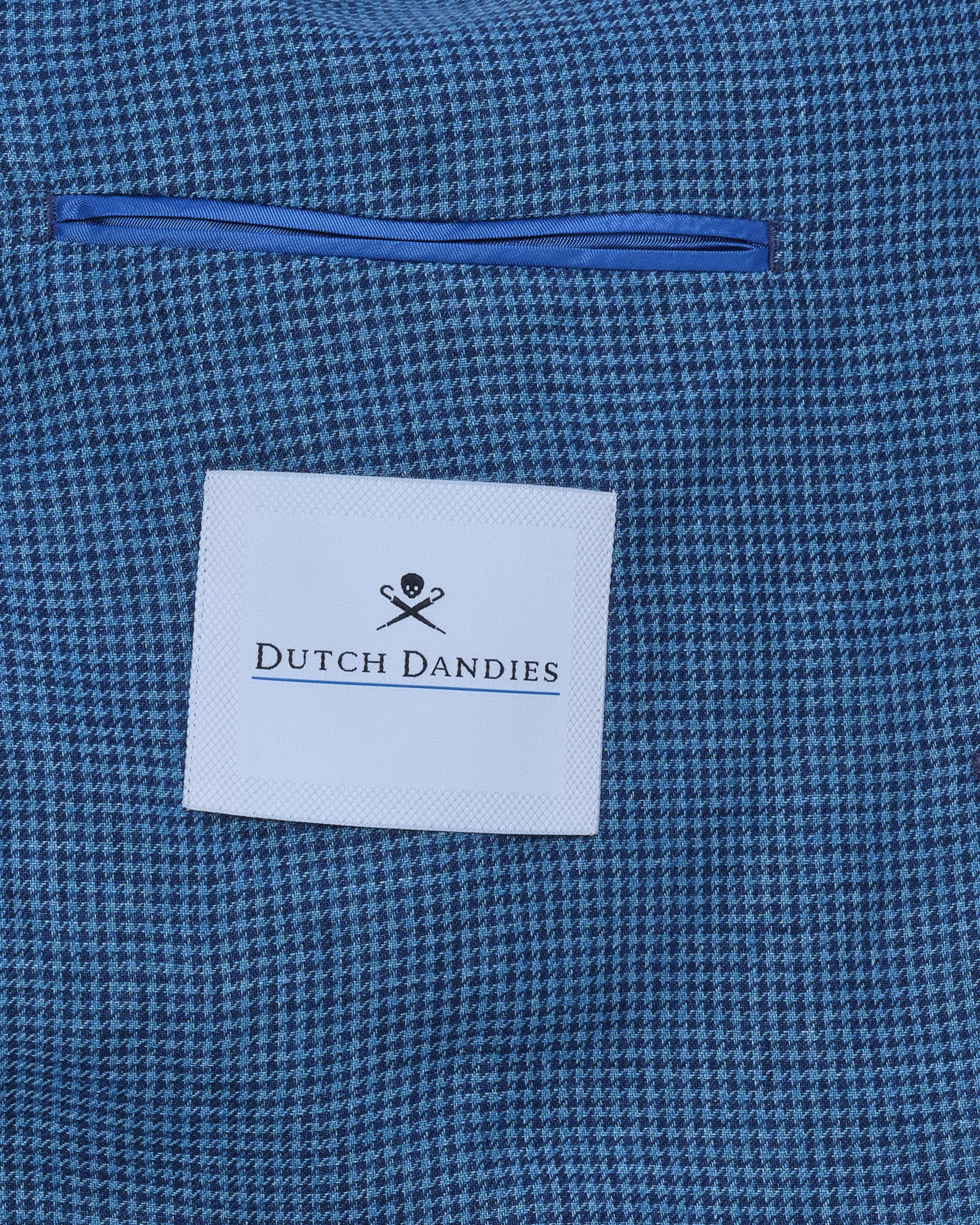 Dutch Dandies Damon Colbert Blauw kleine ruit 081845-002-46