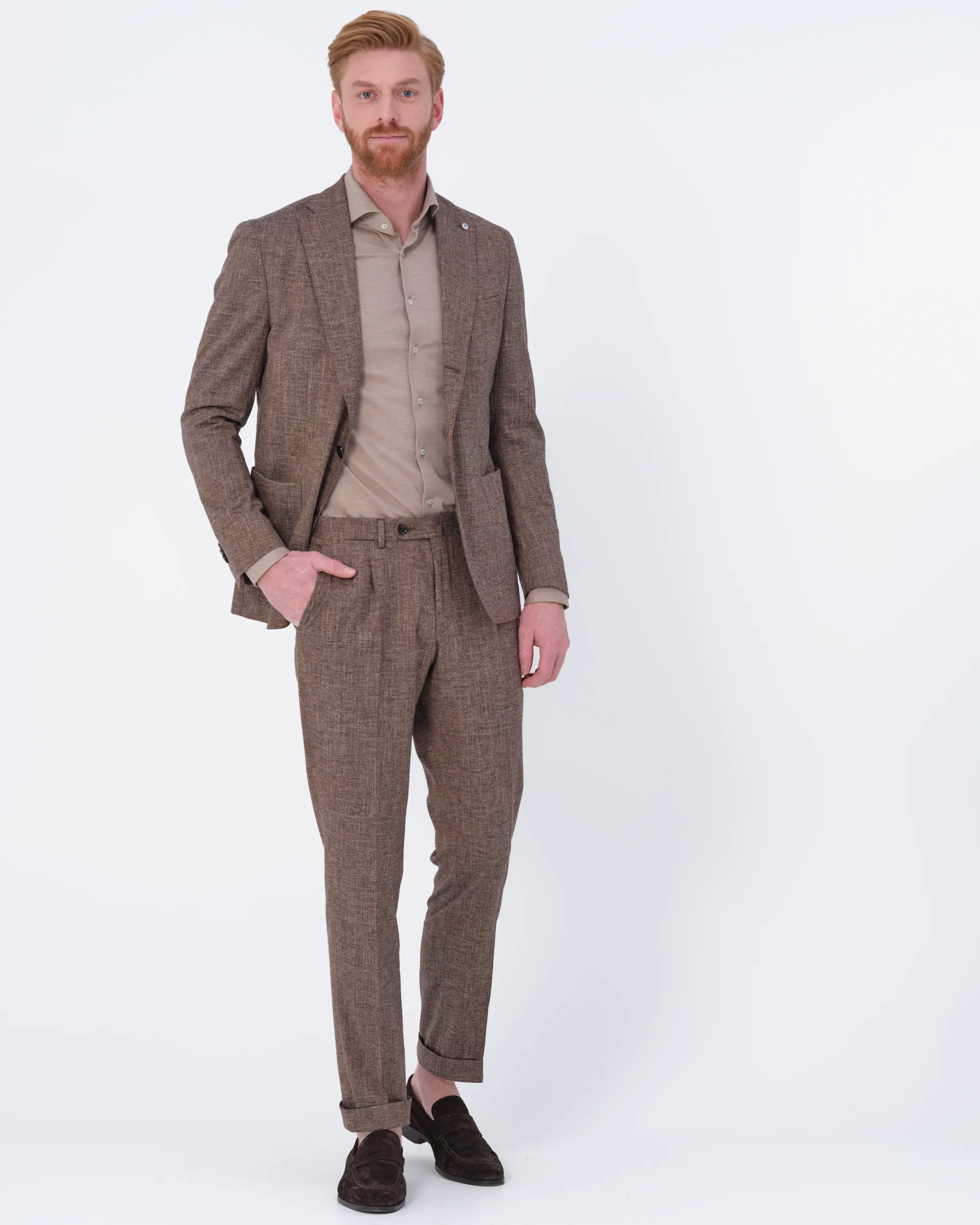 Dutch Dandies Prato Mix & Match Pantalon Bruin uni 081867-003-46