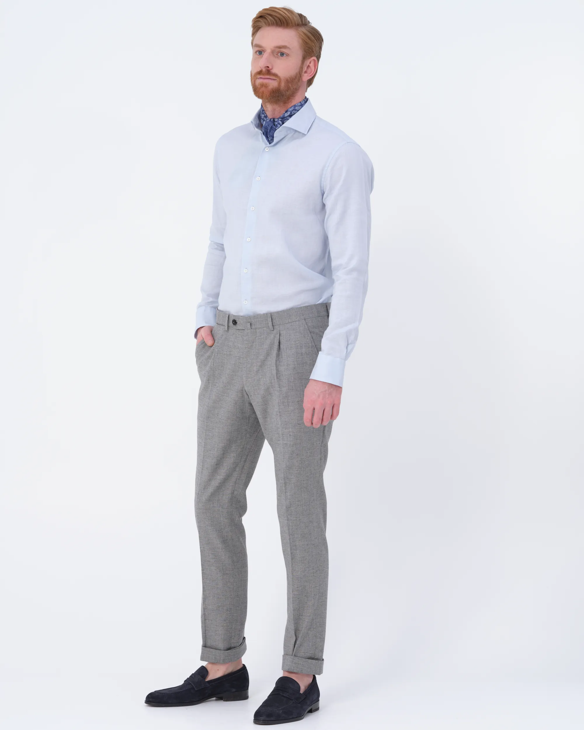 Dutch Dandies Prato Mix & Match Pantalon Lichtgrijs uni 081867-004-46