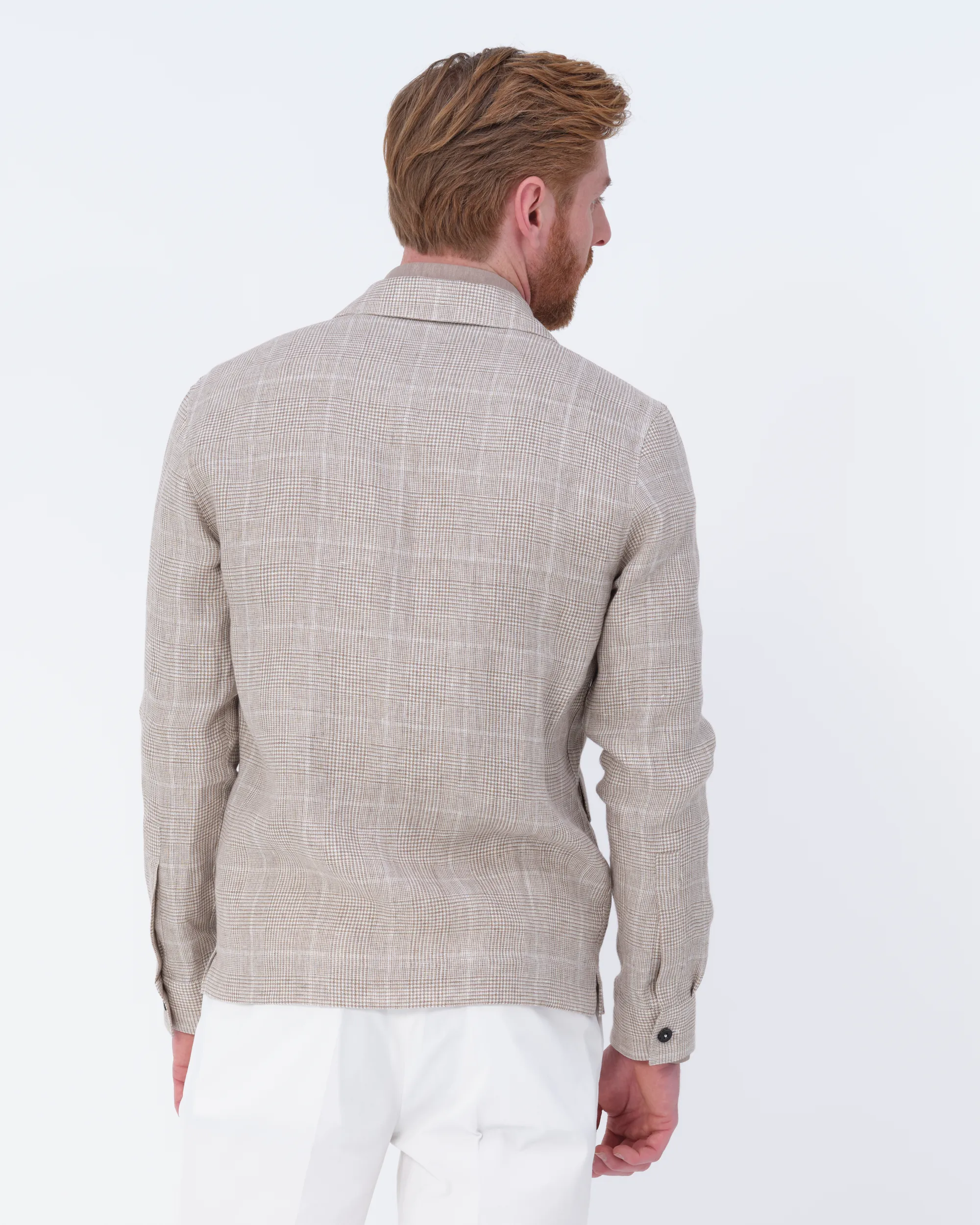 Dutch Dandies Overshirt Beige grote ruit 081878-001-46