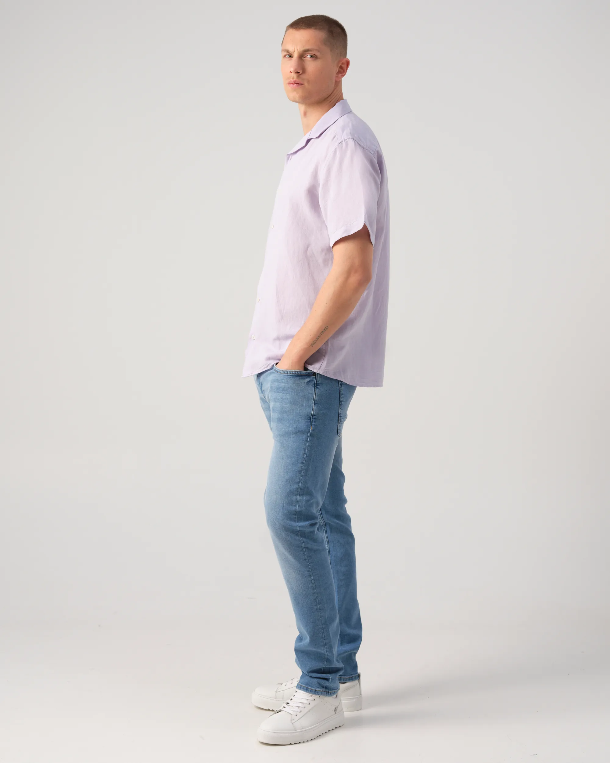 J.C. RAGS Casual Overhemd KM Thistle 082305-001-L