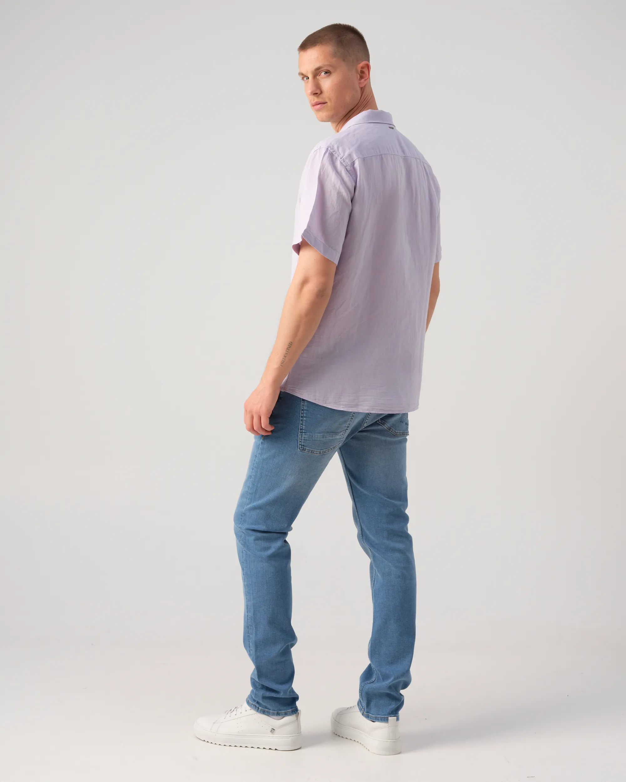 J.C. RAGS Casual Overhemd KM Thistle 082305-001-L