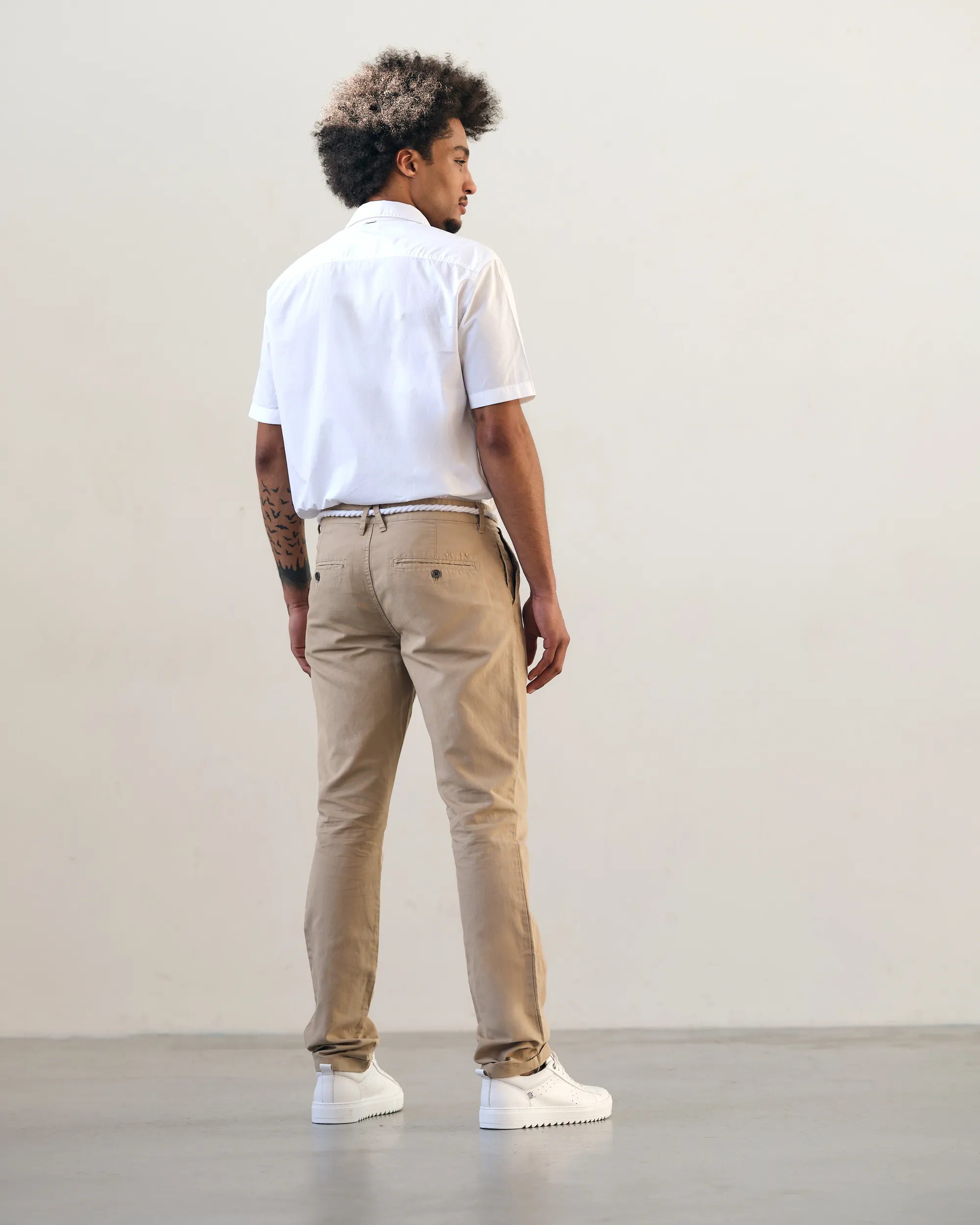 J.C. RAGS Elvis Casual Overhemd KM WHITE 082305-003-L