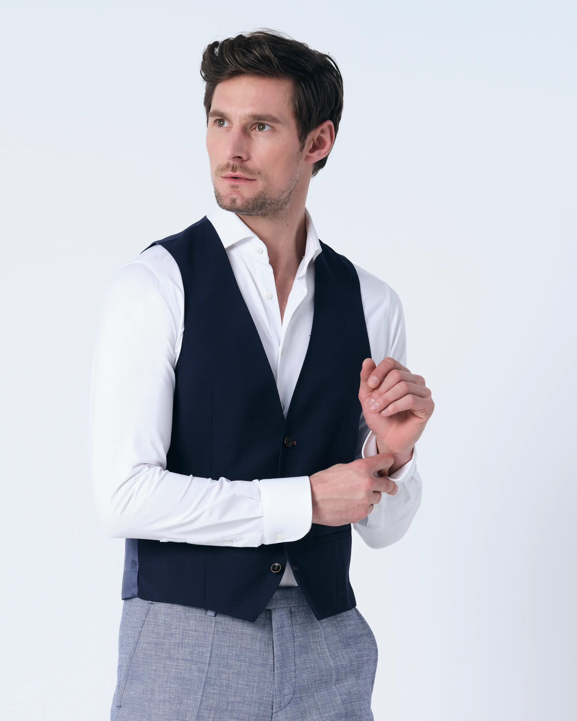 Roy Robson Gilet Donker blauw 082535-001-58