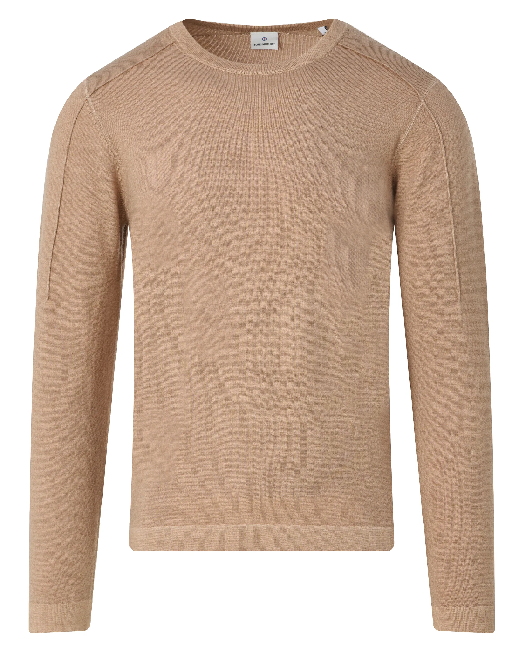 Blue Industry Trui ronde hals Camel 082697-001-L