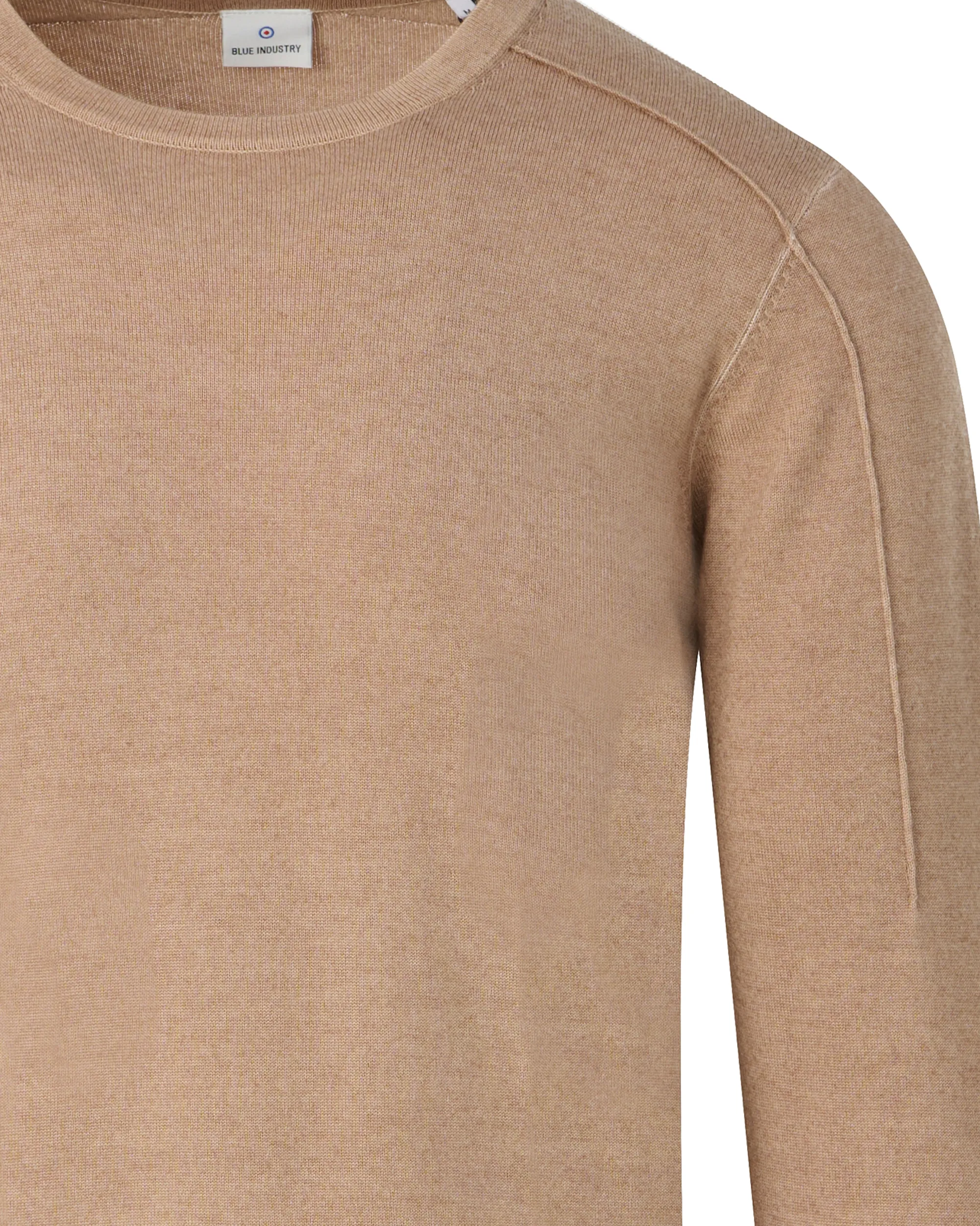 Blue Industry Trui ronde hals Camel 082697-001-L