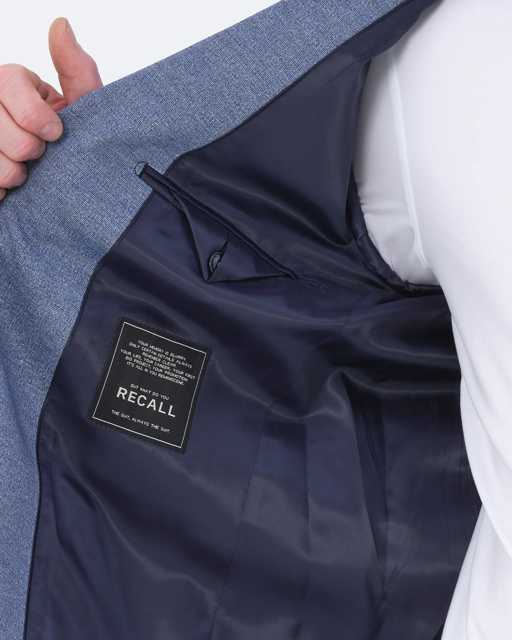 Recall - Mix & Match Colbert Lichtblauw uni 083373-001-102