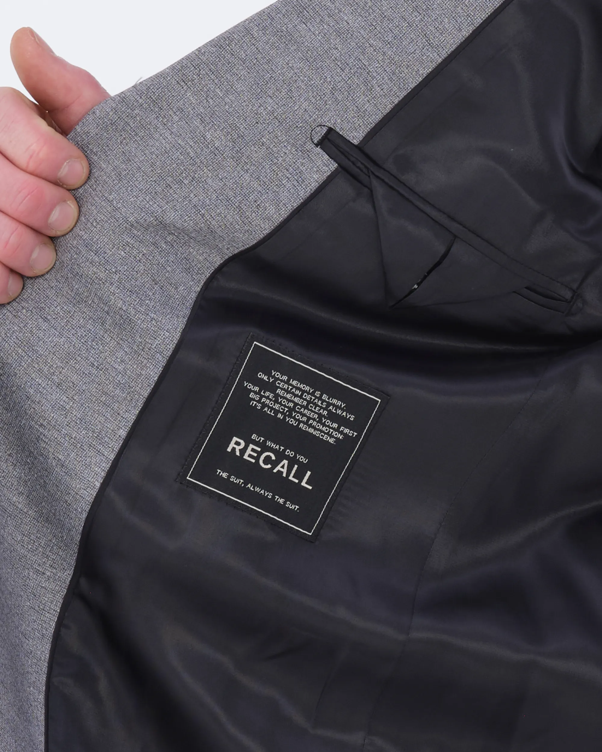 Recall - Mix & Match Colbert Lichtgrijs uni 083373-002-102